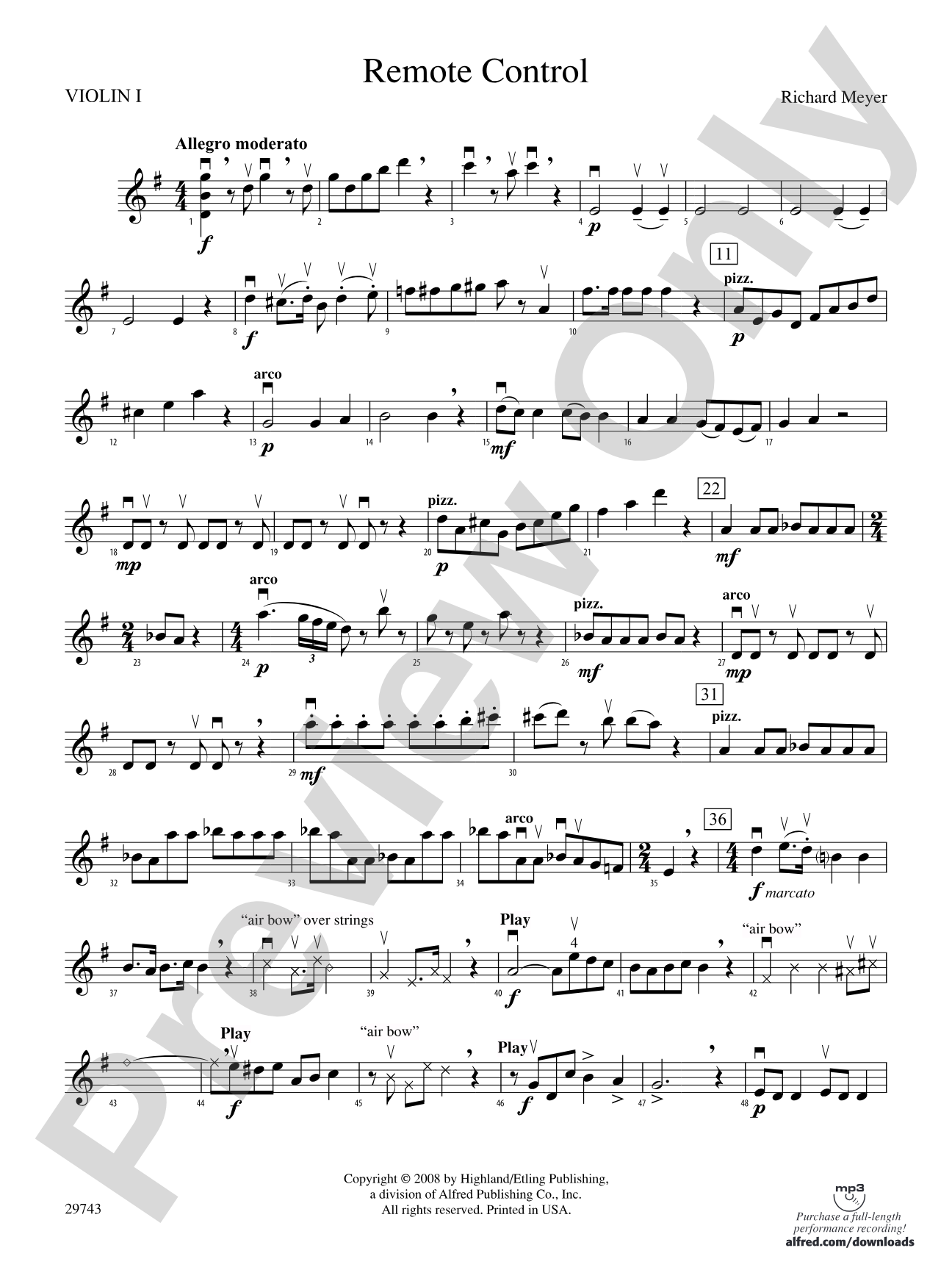 Remote Control: 1st Violin