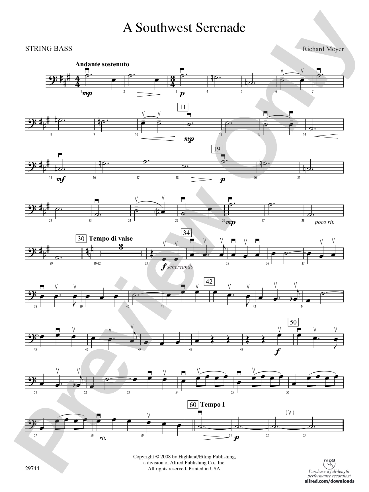 A Southwest Serenade: String Bass