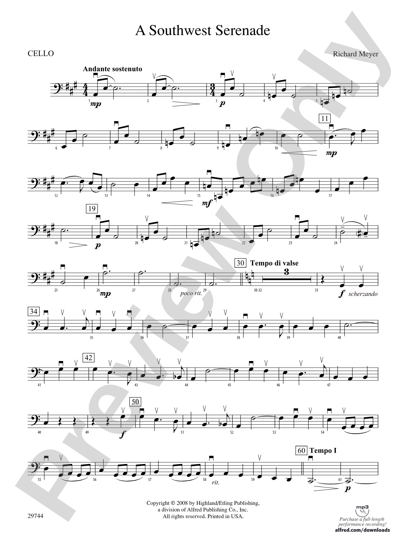 A Southwest Serenade: Cello