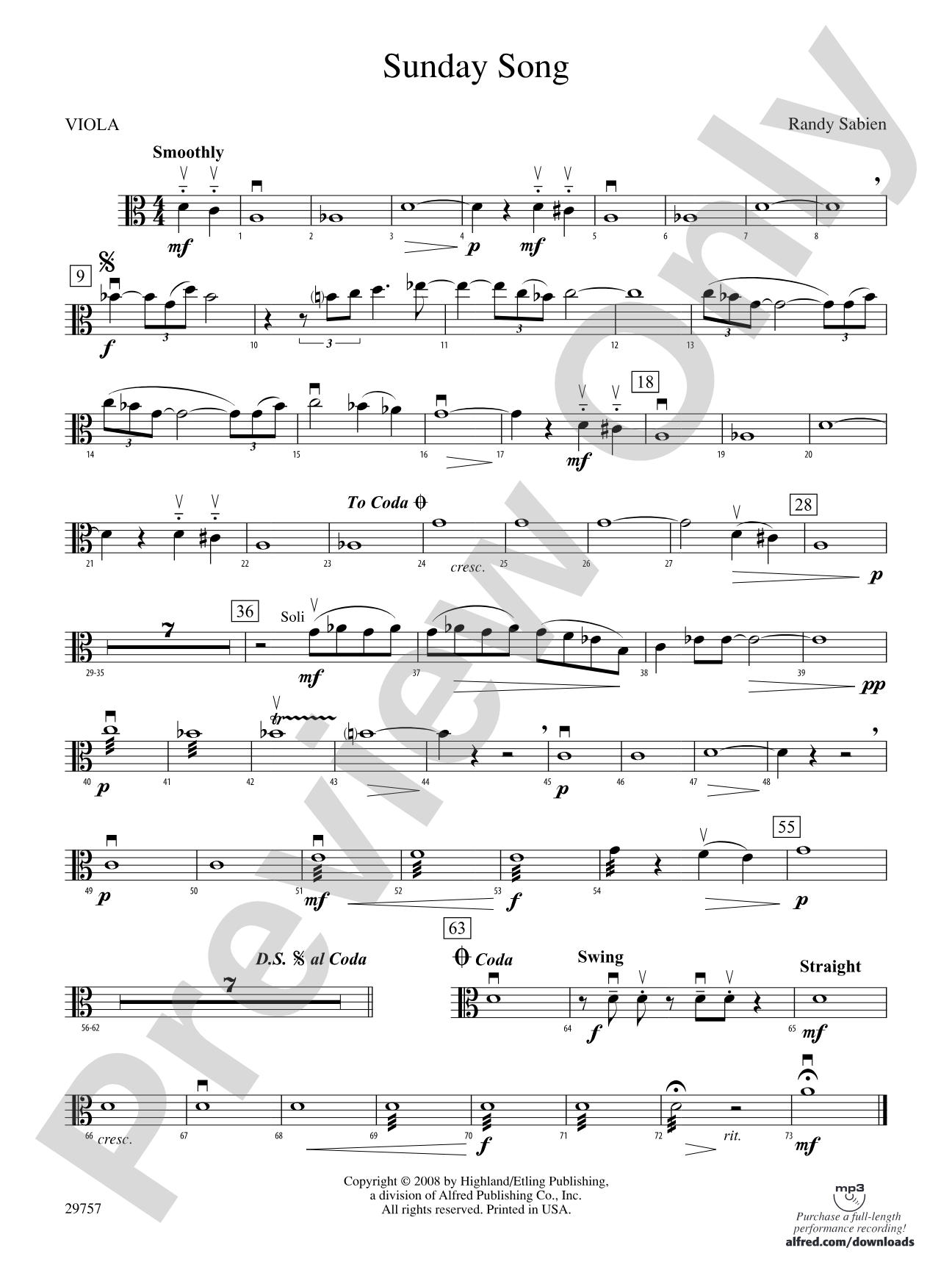 Sunday Song: Viola