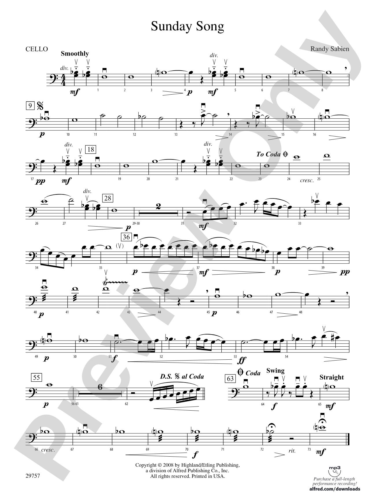 Sunday Song: Cello