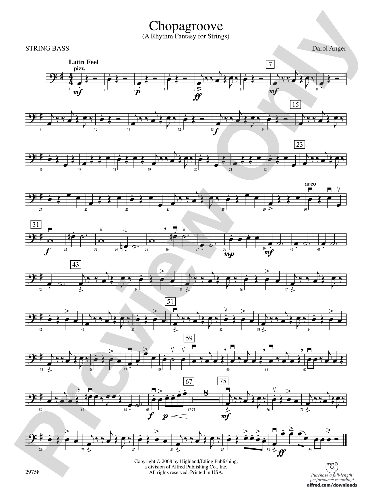 Chopagroove: String Bass