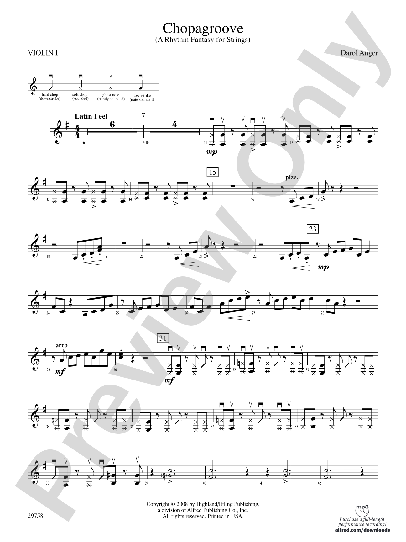 Chopagroove: 1st Violin