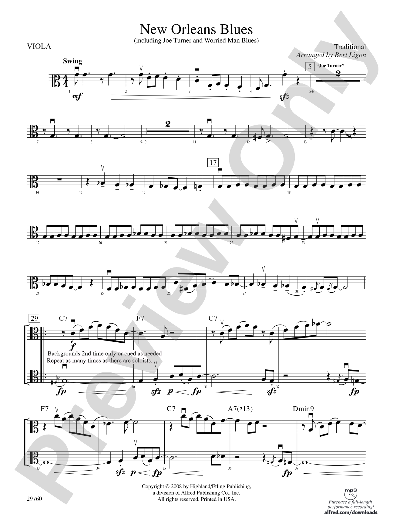 New Orleans Blues: Viola