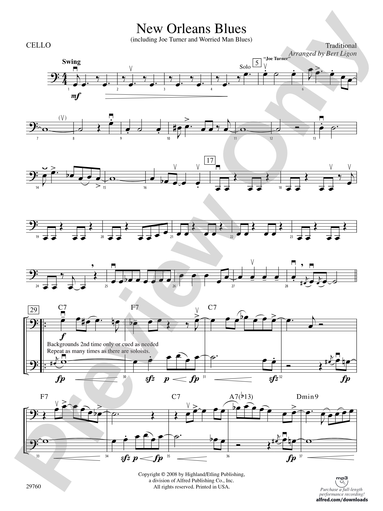 New Orleans Blues: Cello
