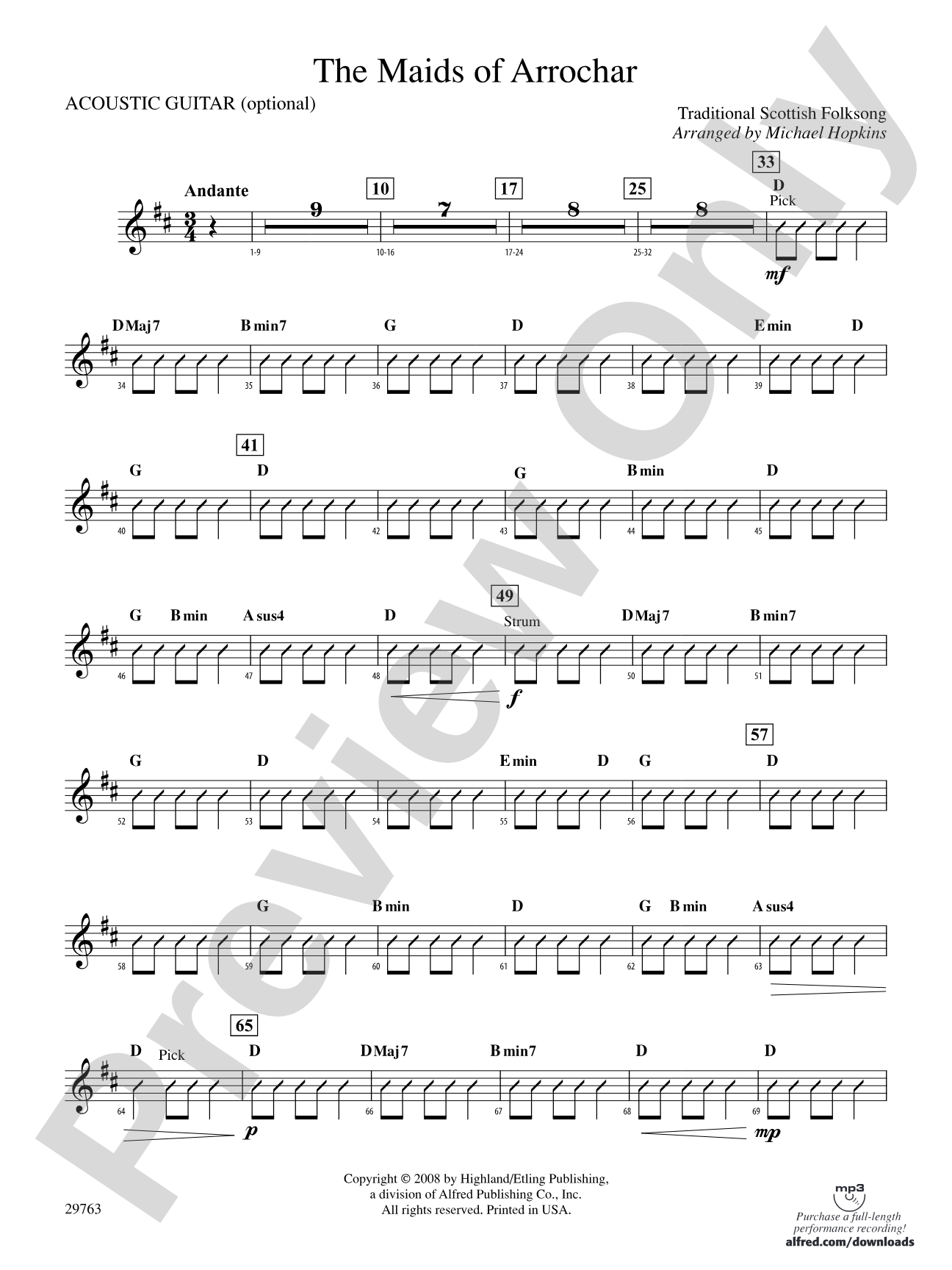 The Maids of Arrochar: Guitar