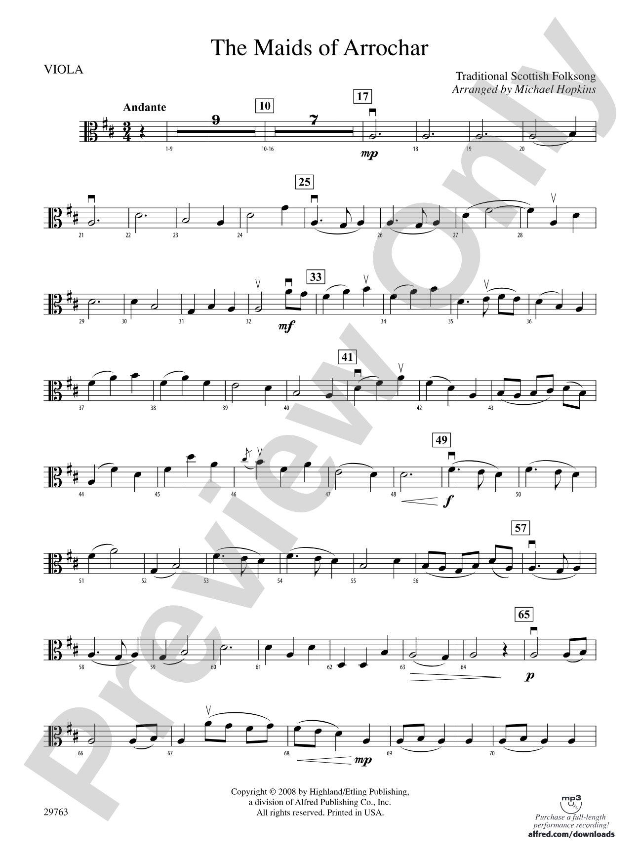 The Maids of Arrochar: Viola