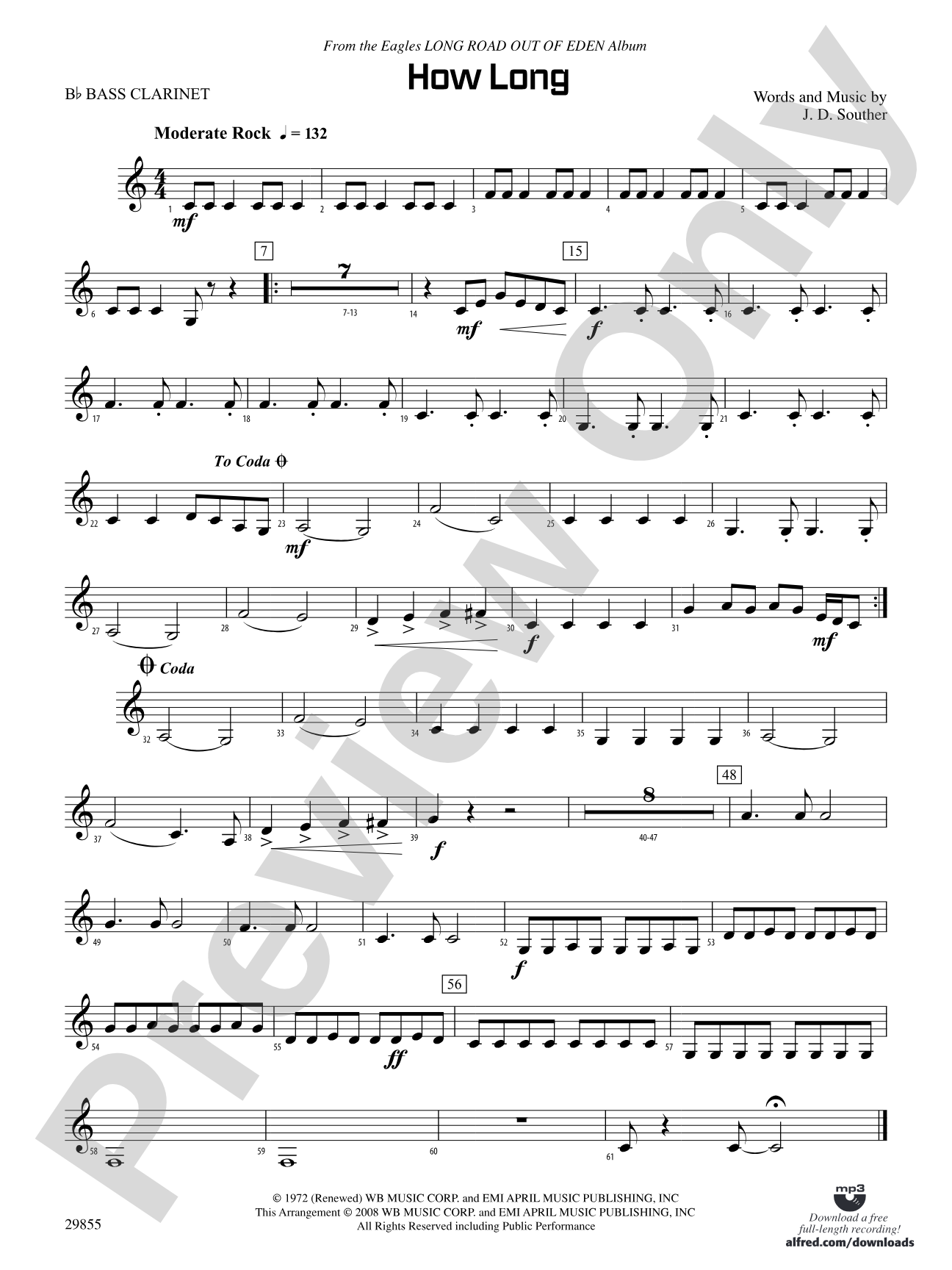 How Long: B-flat Bass Clarinet