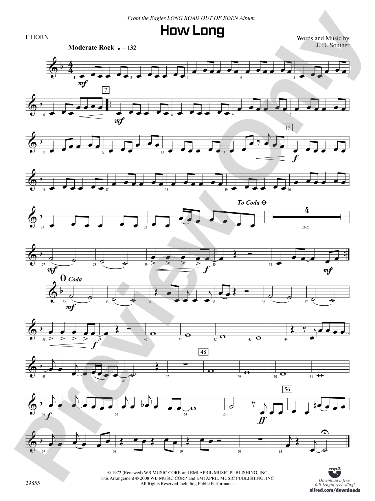 How Long: 1st F Horn