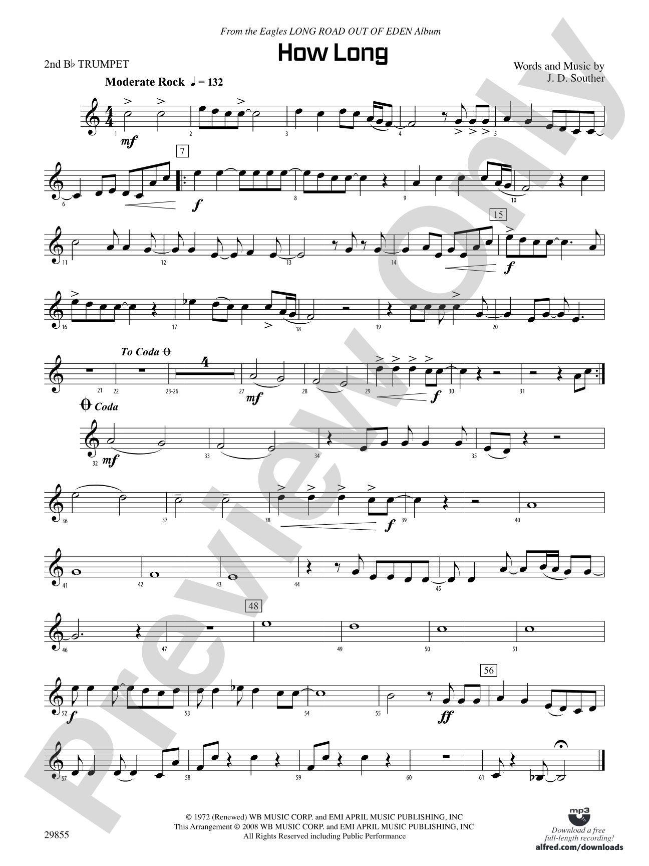How Long: 2nd B-flat Trumpet