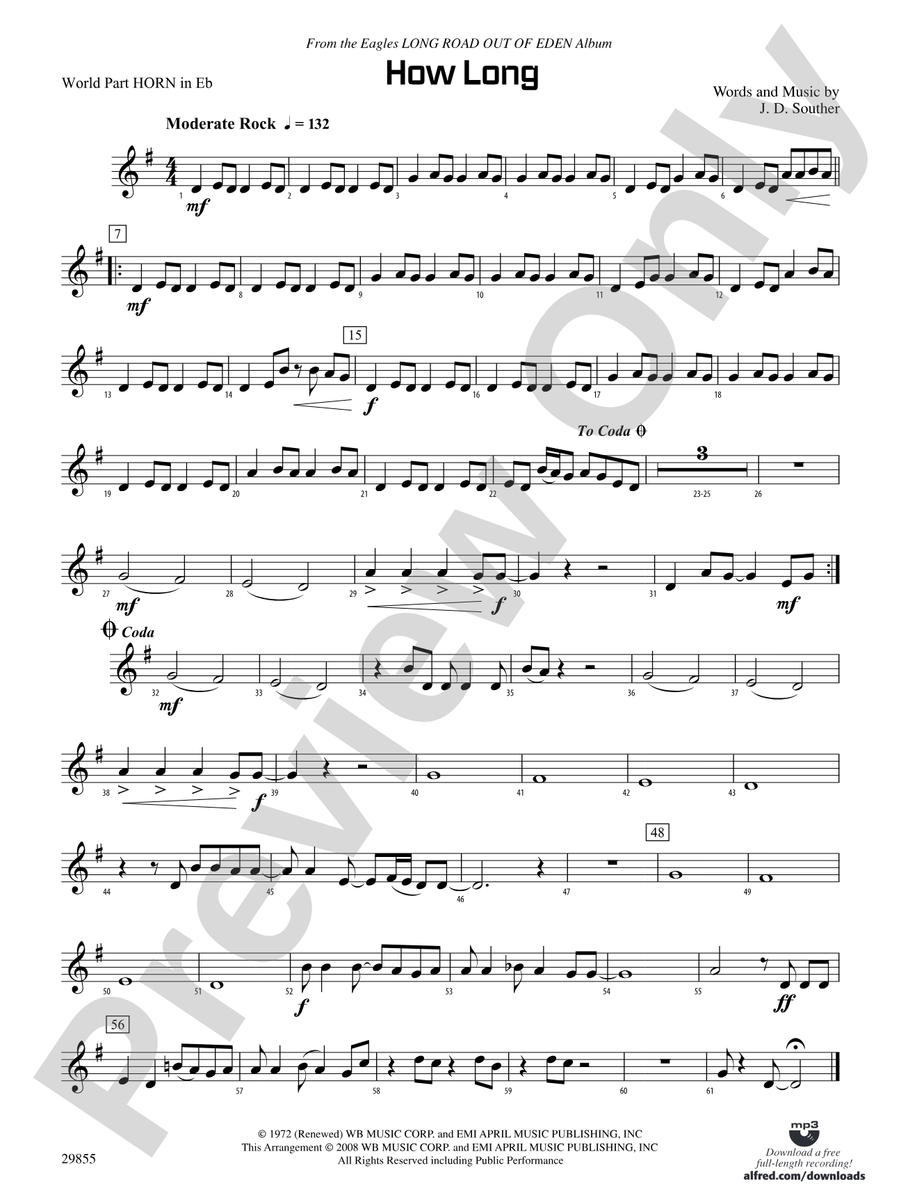How Long: (wp) 1st Horn in E-flat