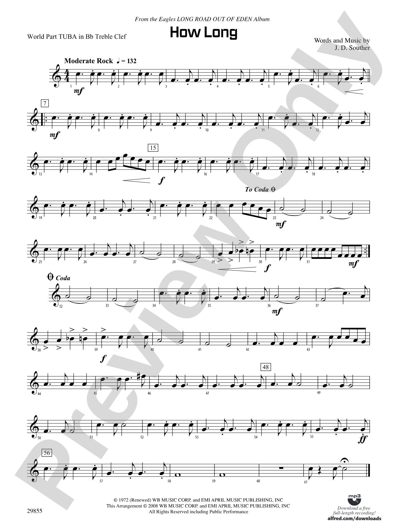 How Long: (wp) B-flat Tuba T.C.