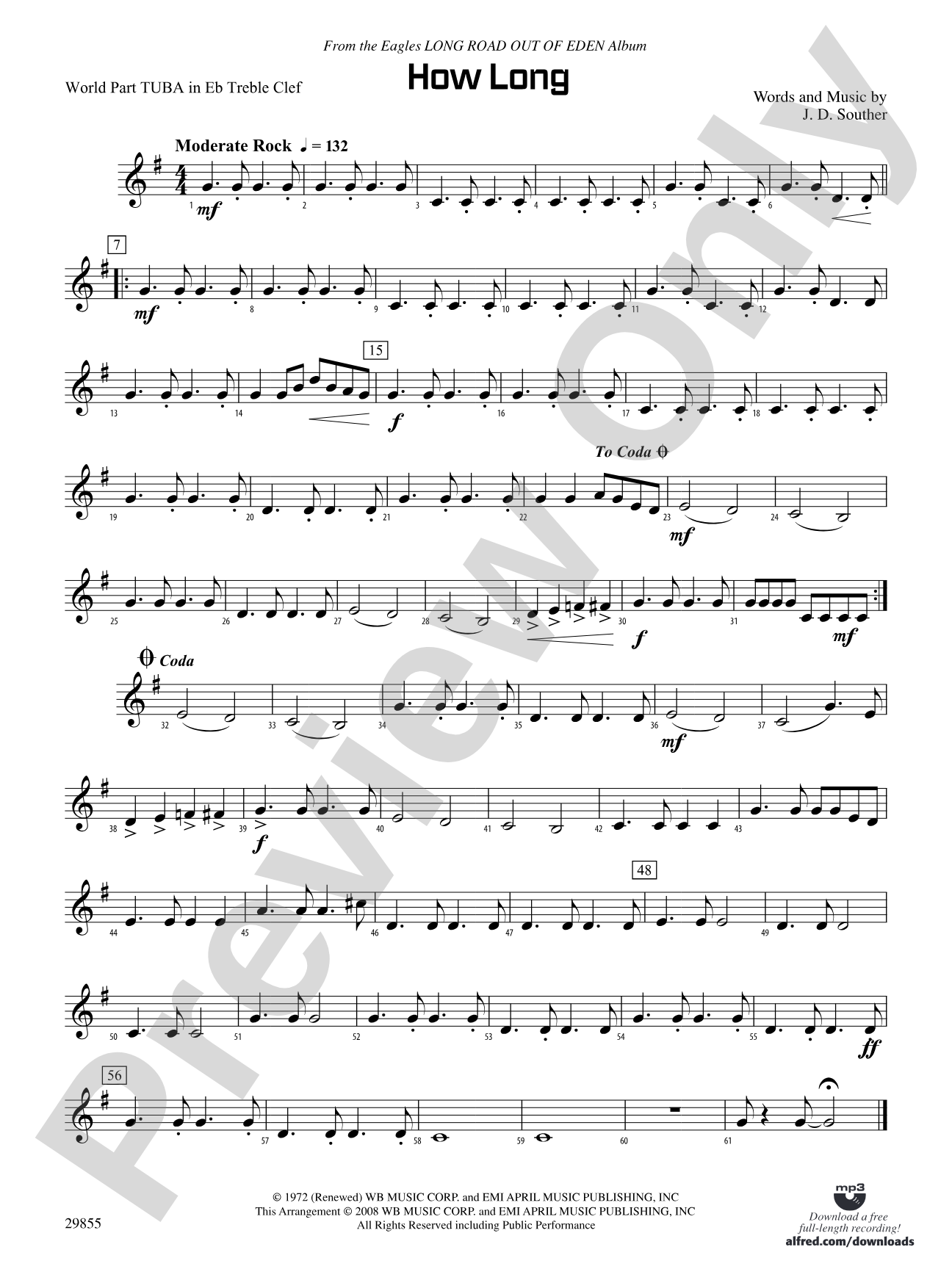 How Long: (wp) E-flat Tuba T.C.