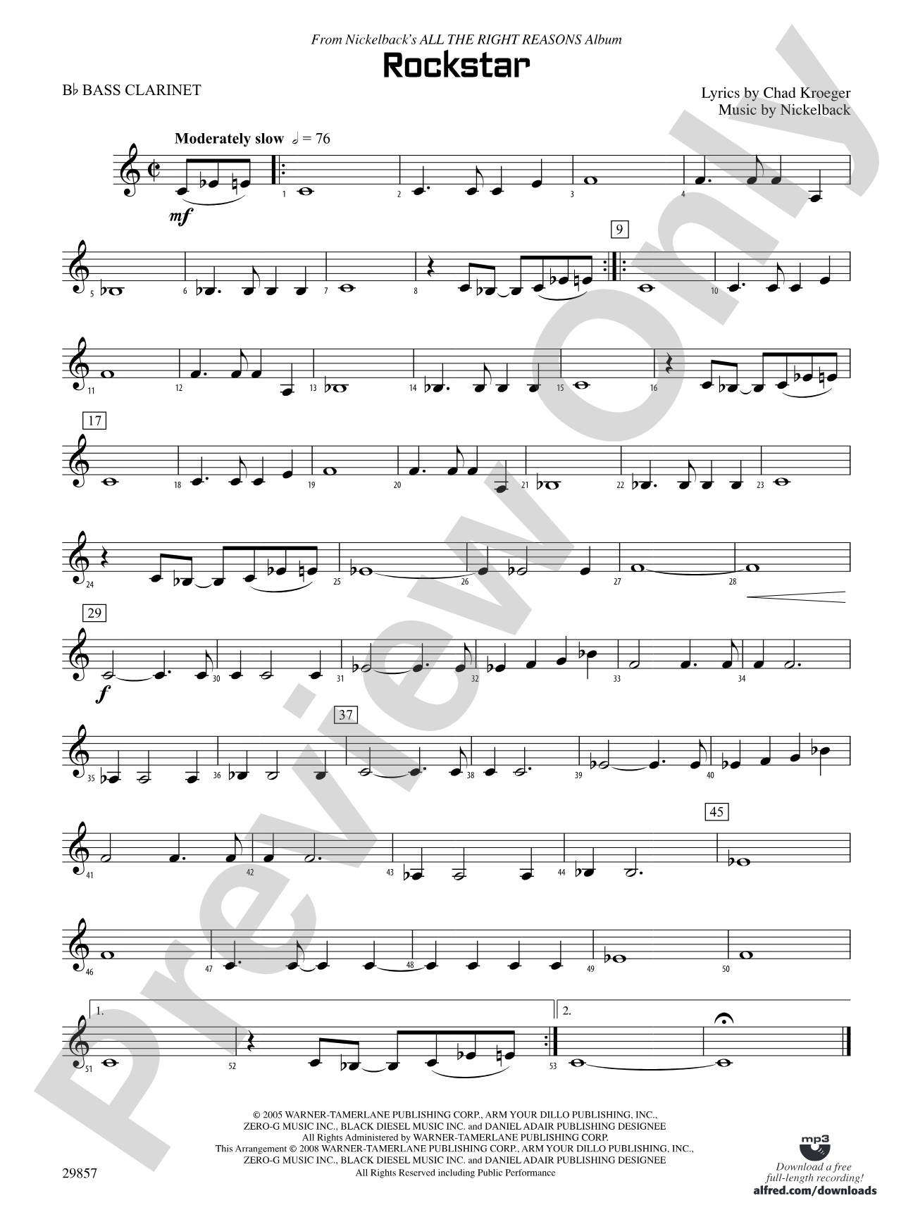 Rockstar: B-flat Bass Clarinet