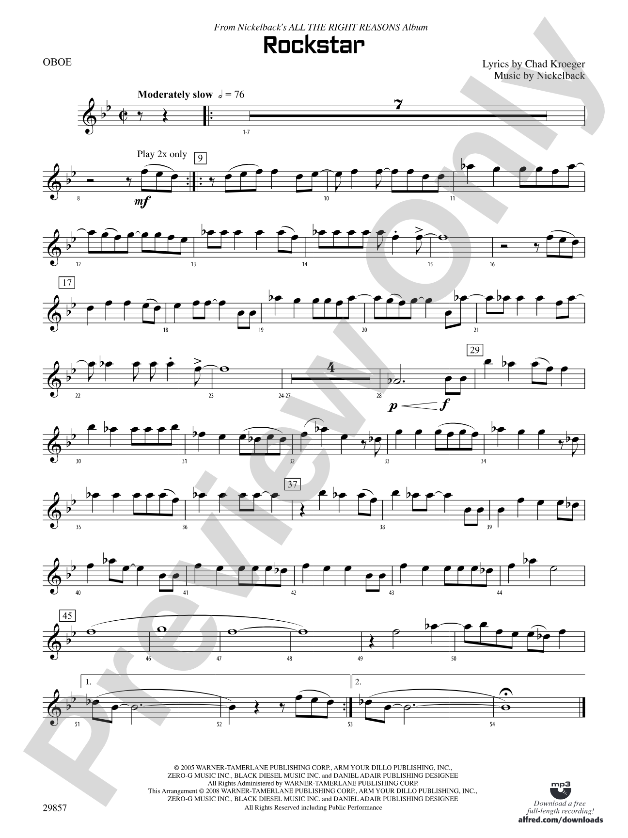 Rockstar: Oboe
