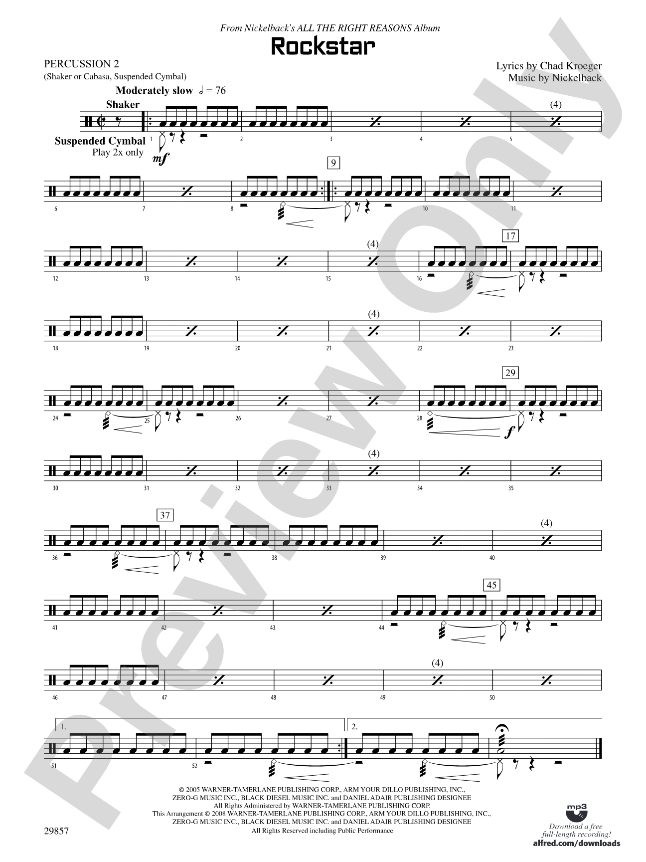 Rockstar: 2nd Percussion