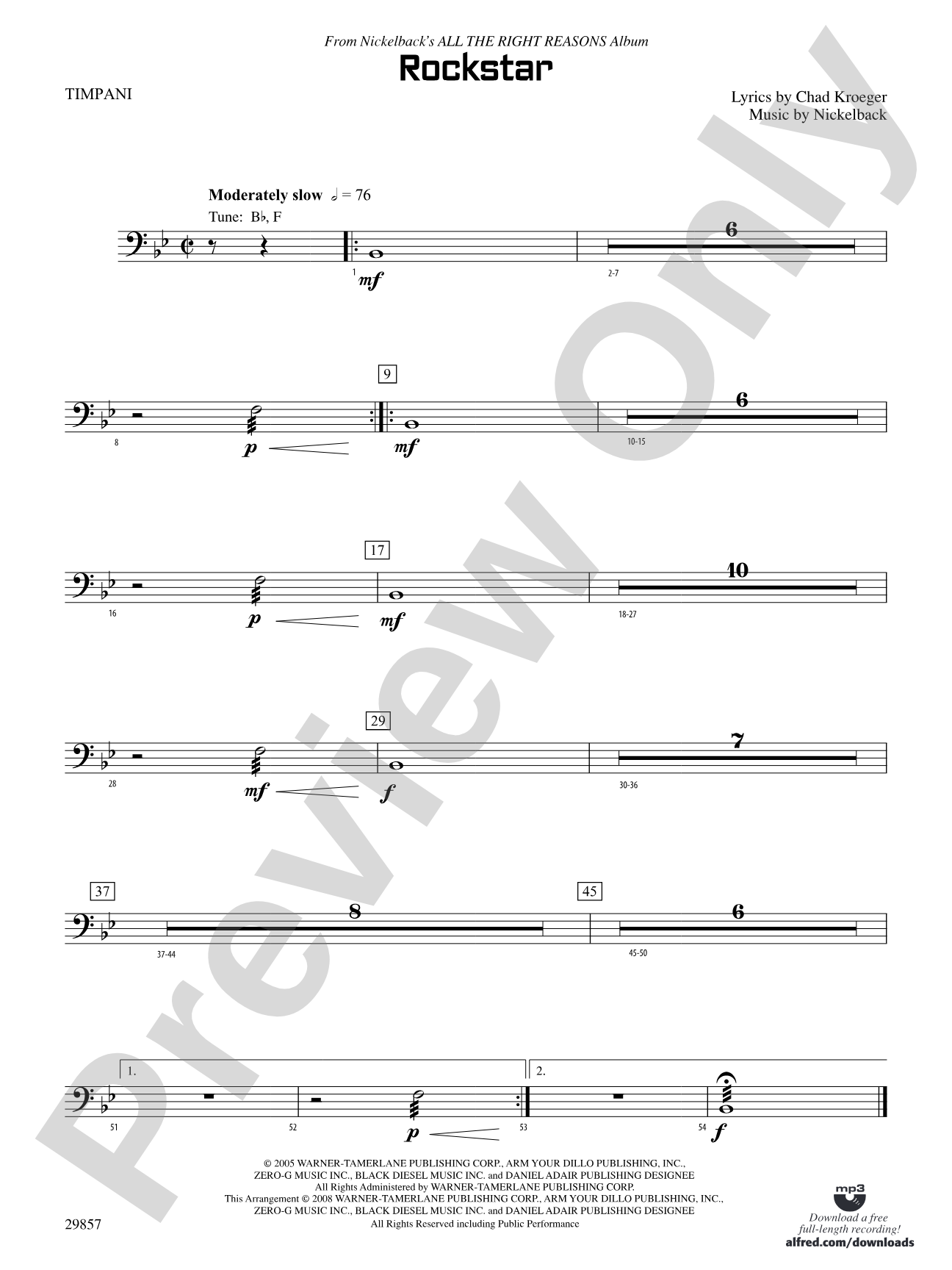 Rockstar: Timpani