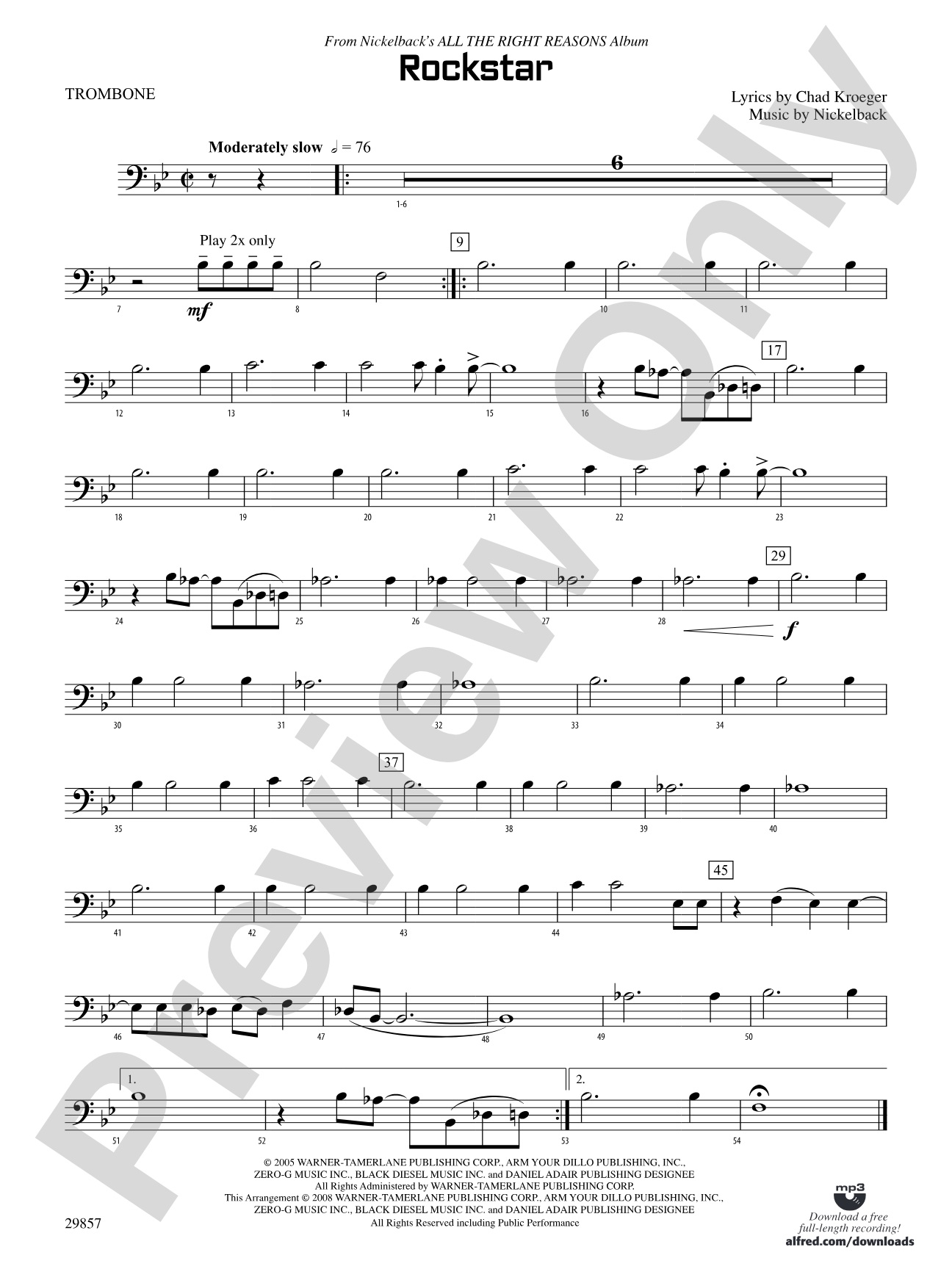 Rockstar: 1st Trombone