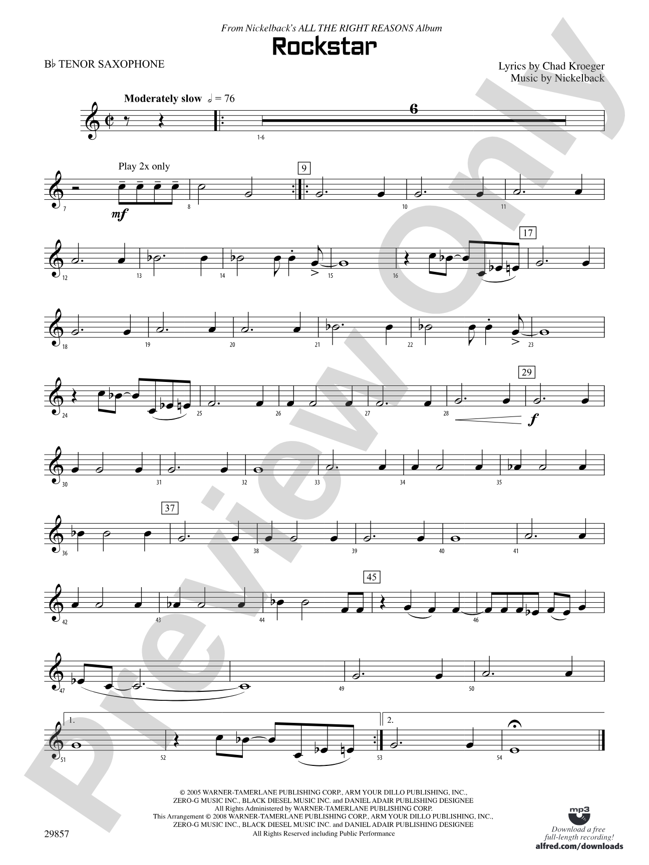 Rockstar: B-flat Tenor Saxophone