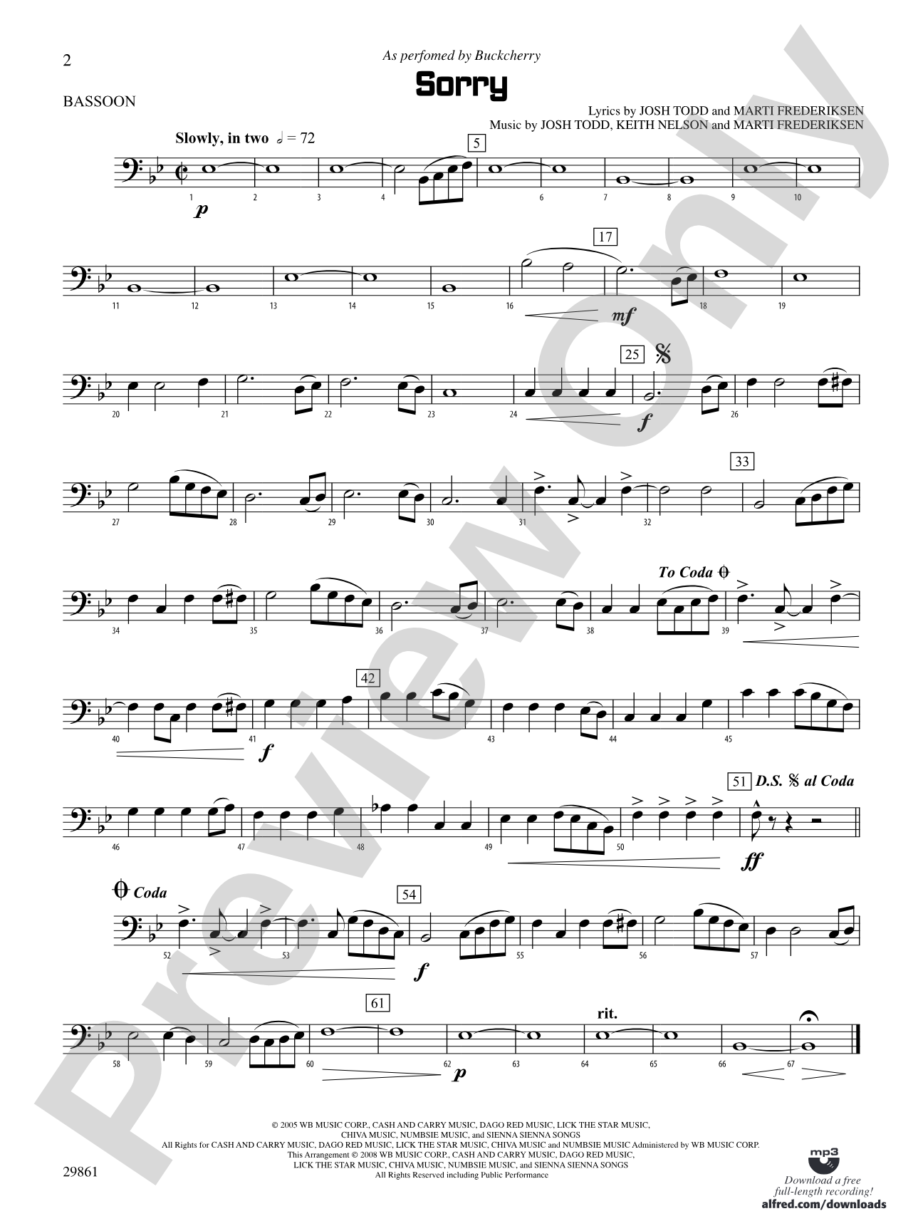 Sorry: Bassoon