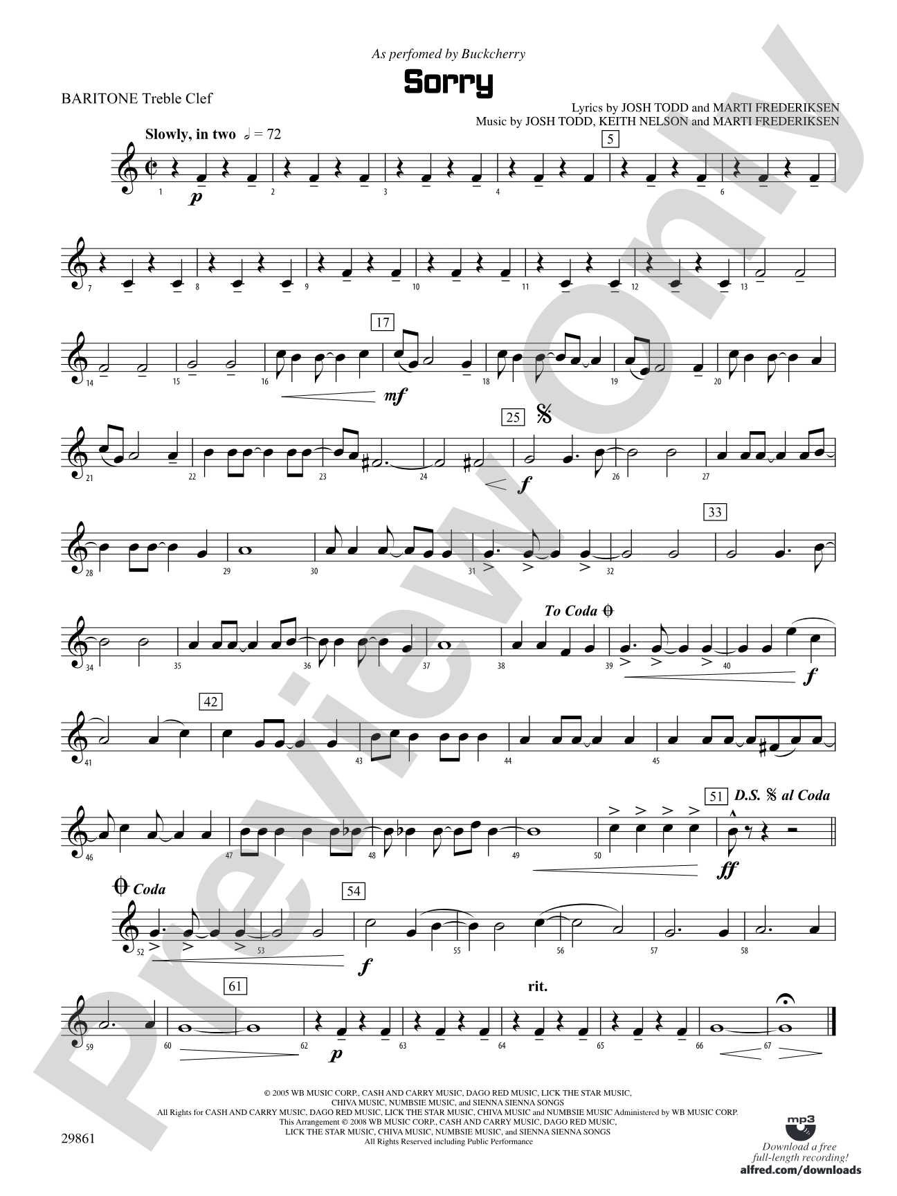 Sorry: Baritone T.C.