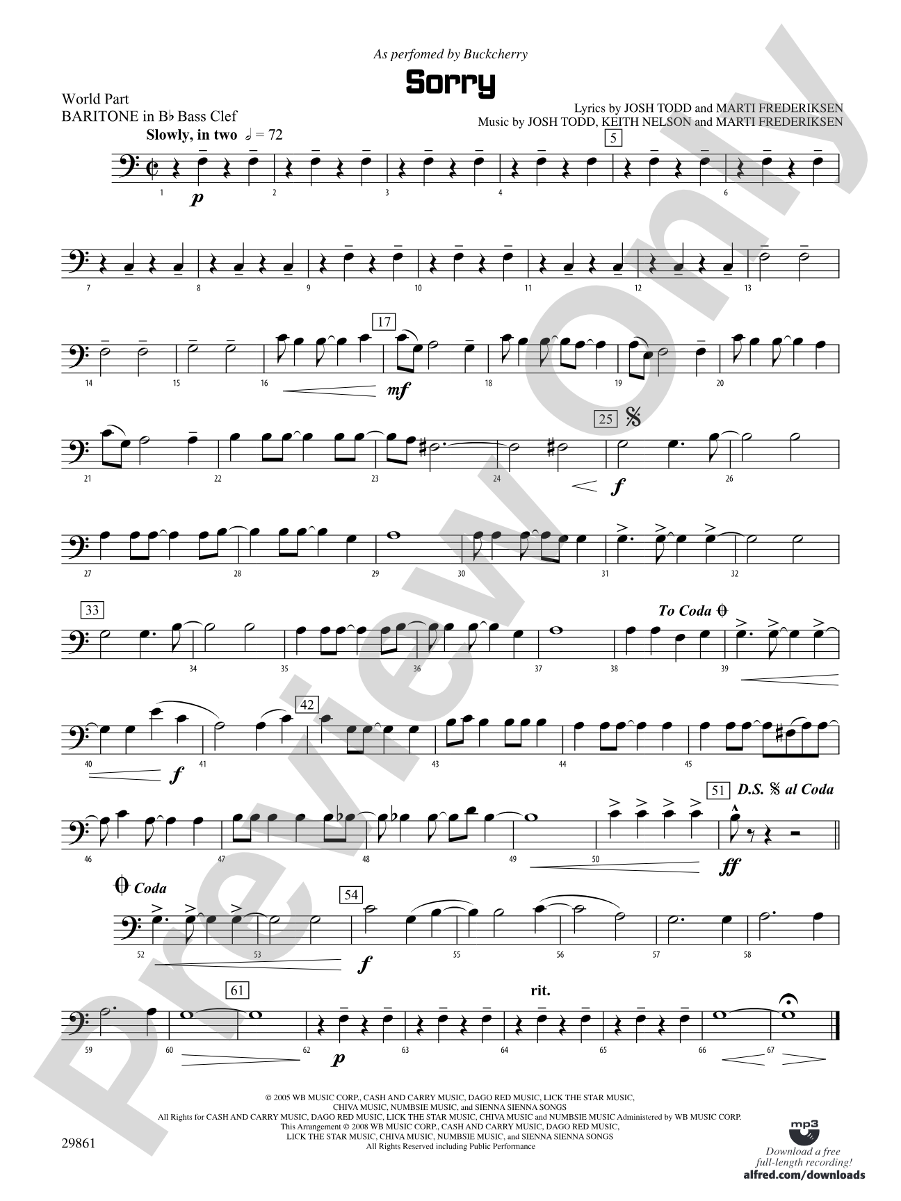 Sorry: (wp) B-flat Baritone B.C.