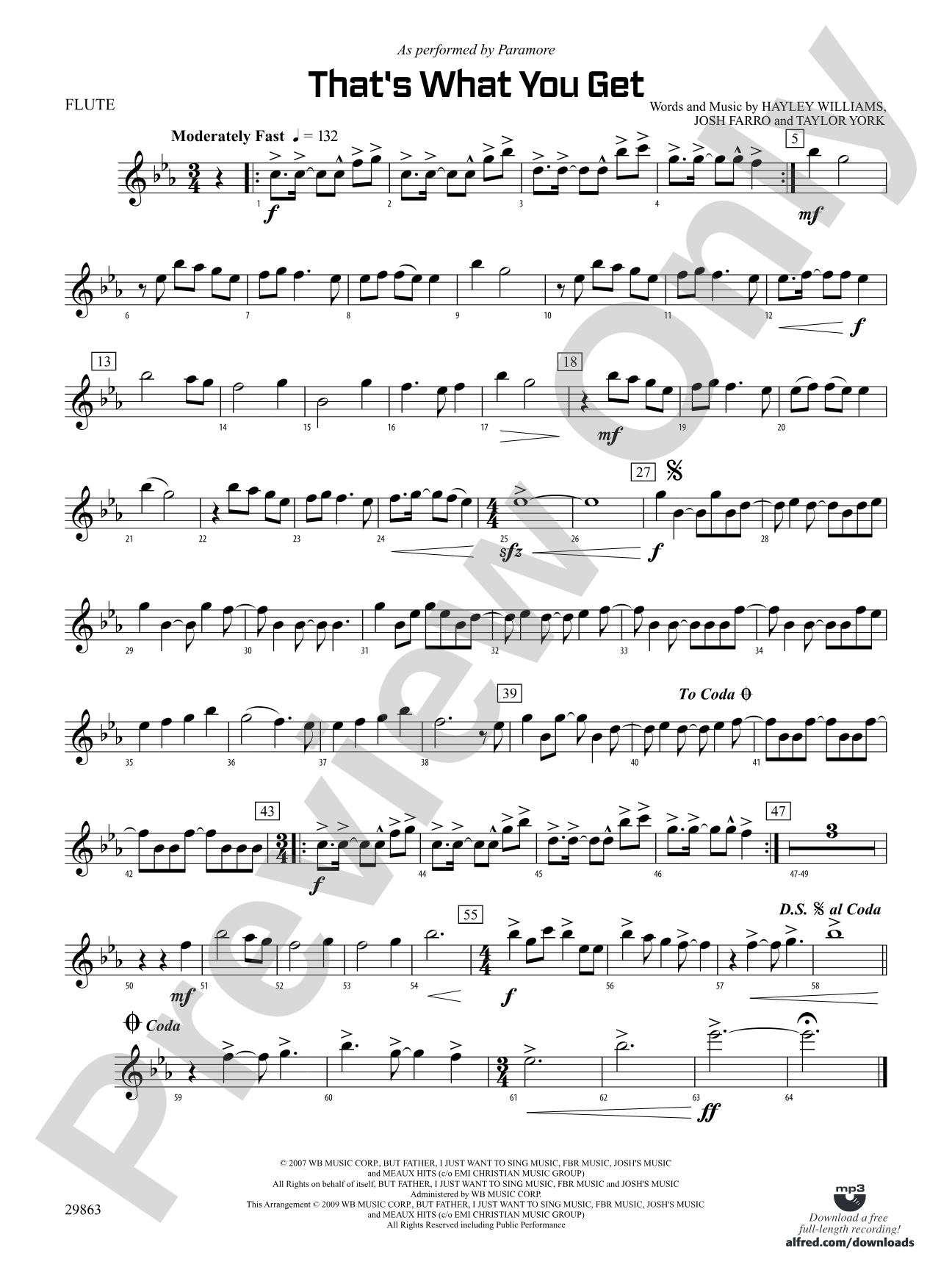 That's What You Get: Flute