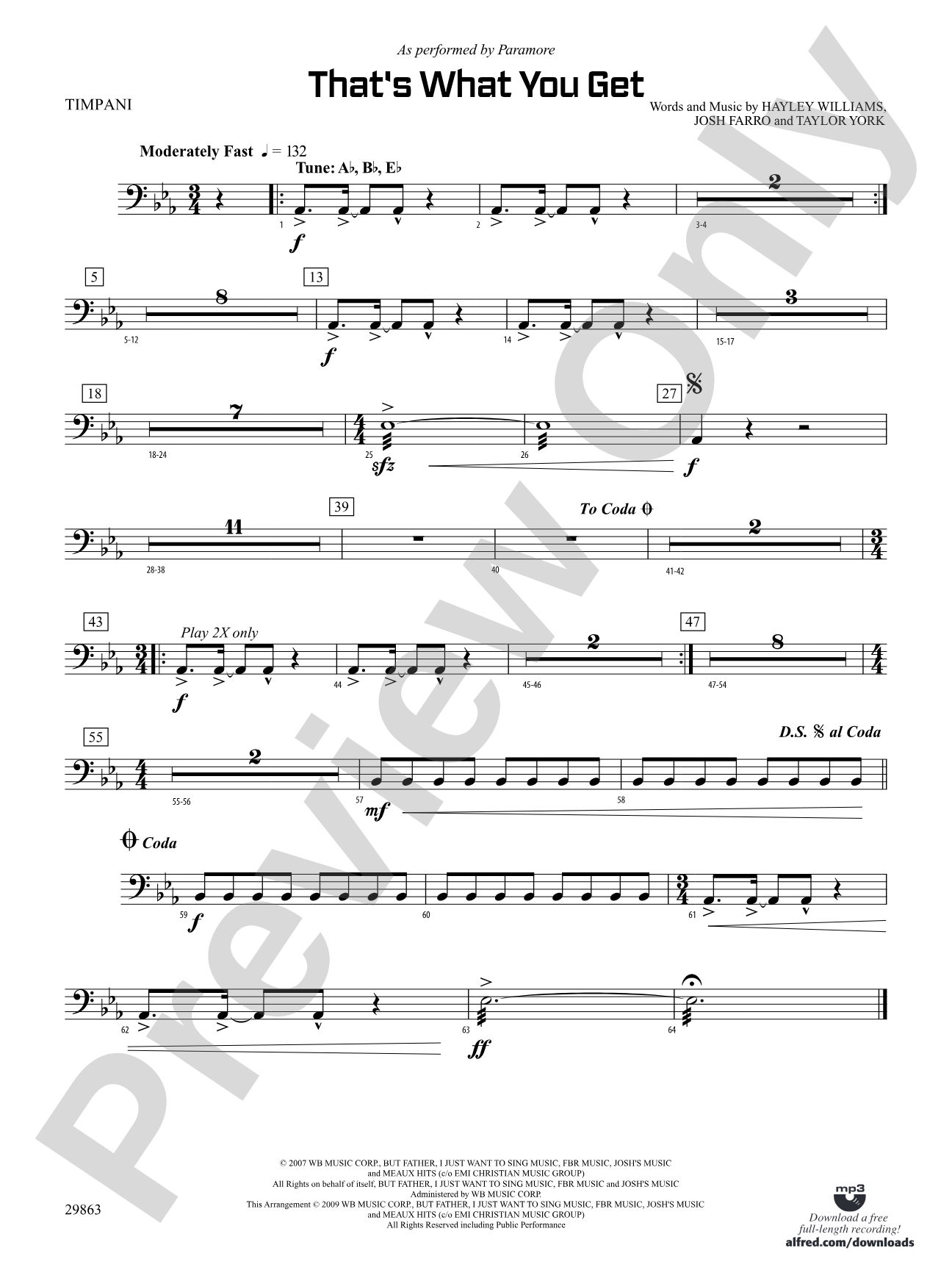 That's What You Get: Timpani