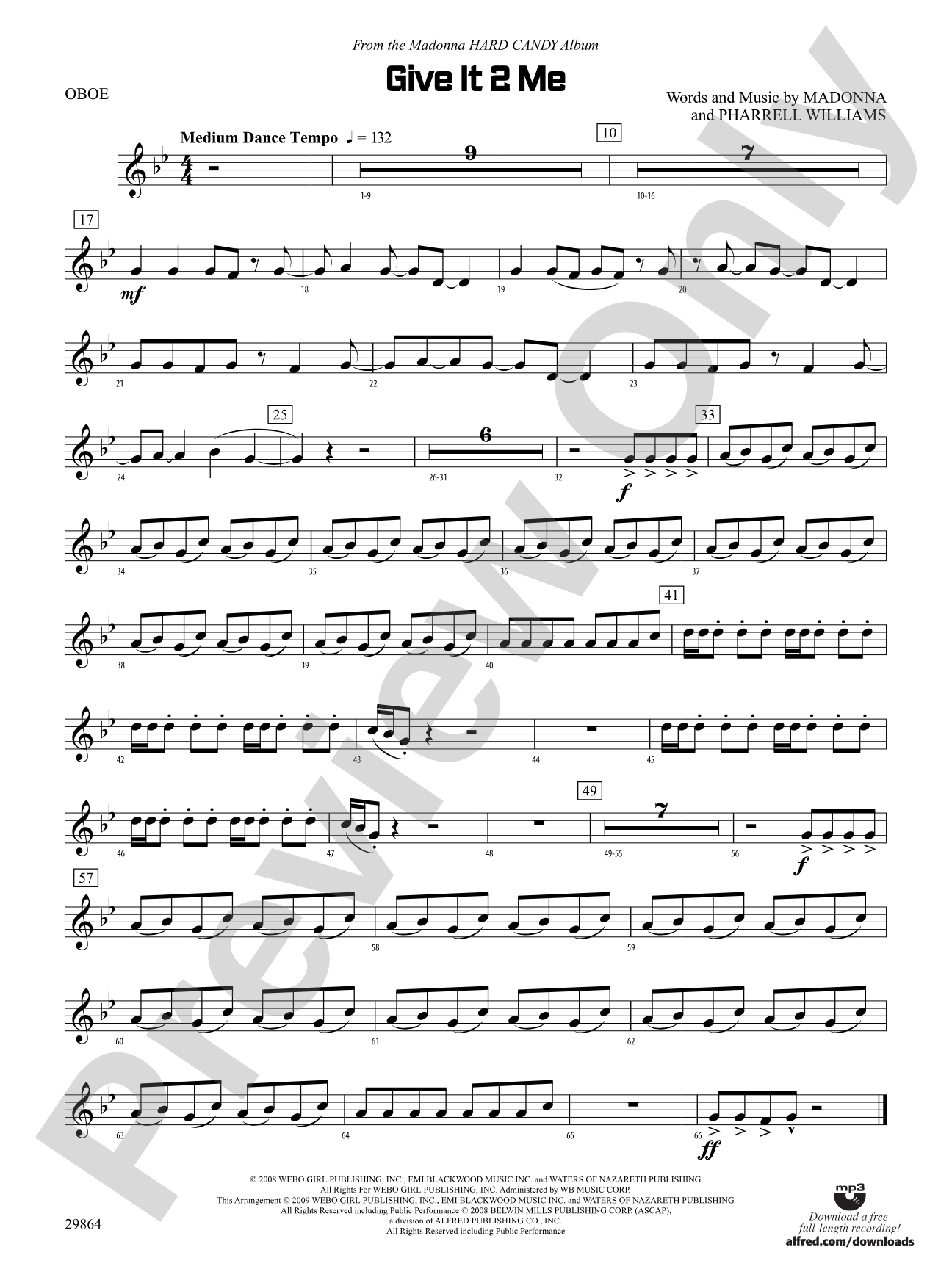 Give It 2 Me: Oboe