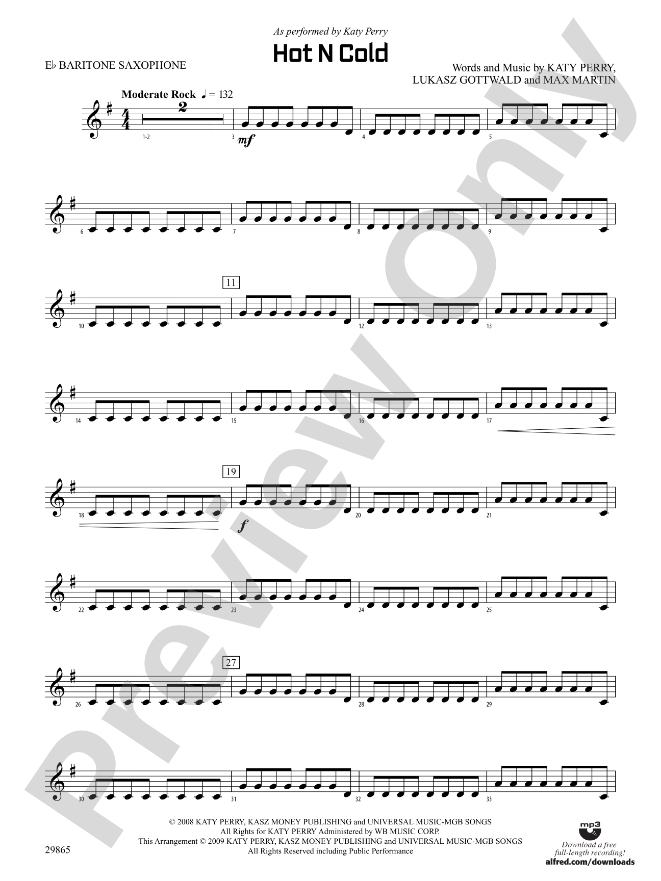 Hot N Cold: E-flat Baritone Saxophone