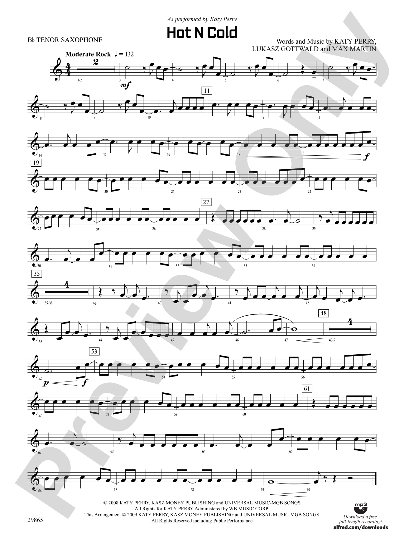 Hot N Cold: B-flat Tenor Saxophone