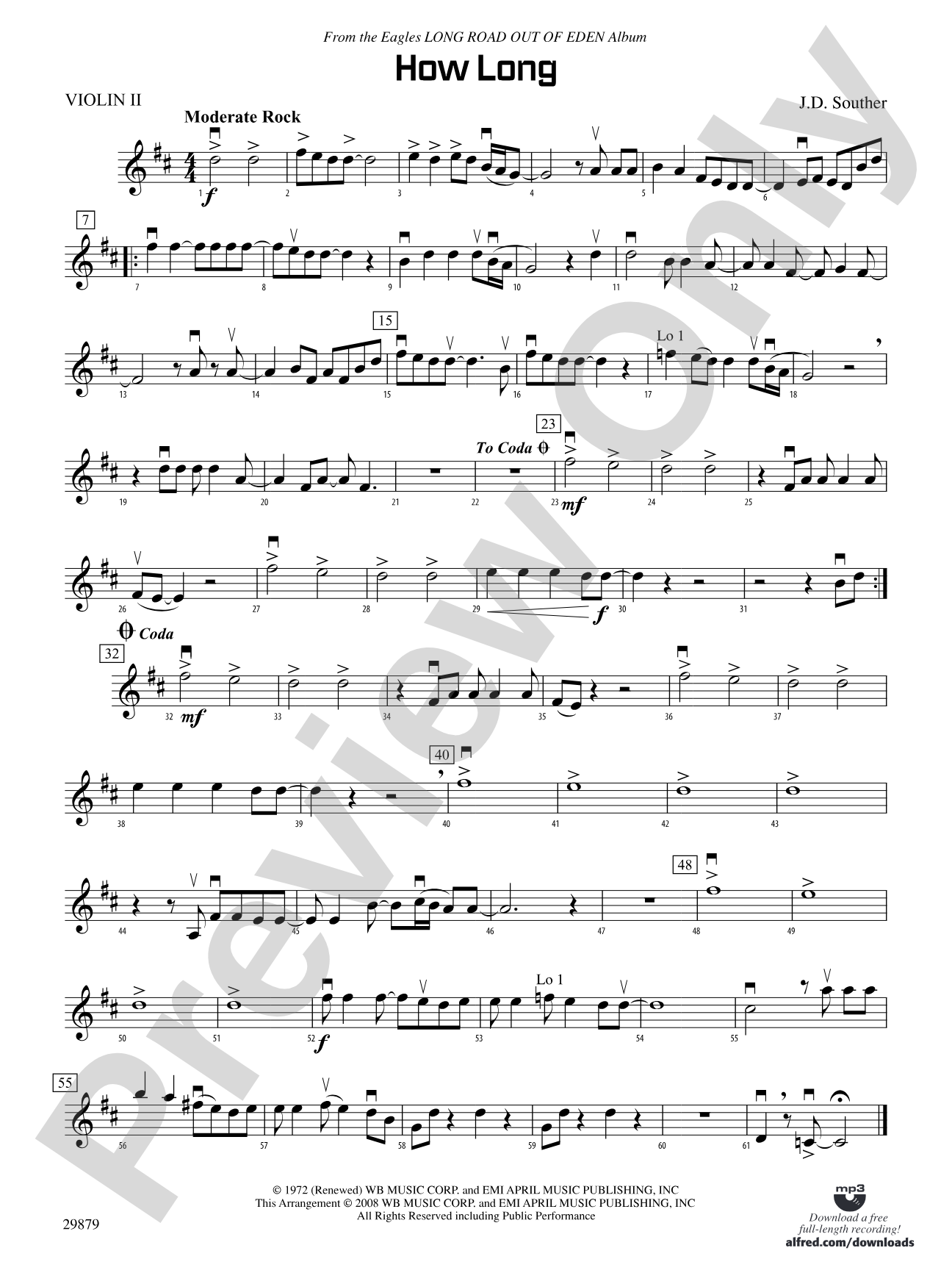 How Long: 2nd Violin