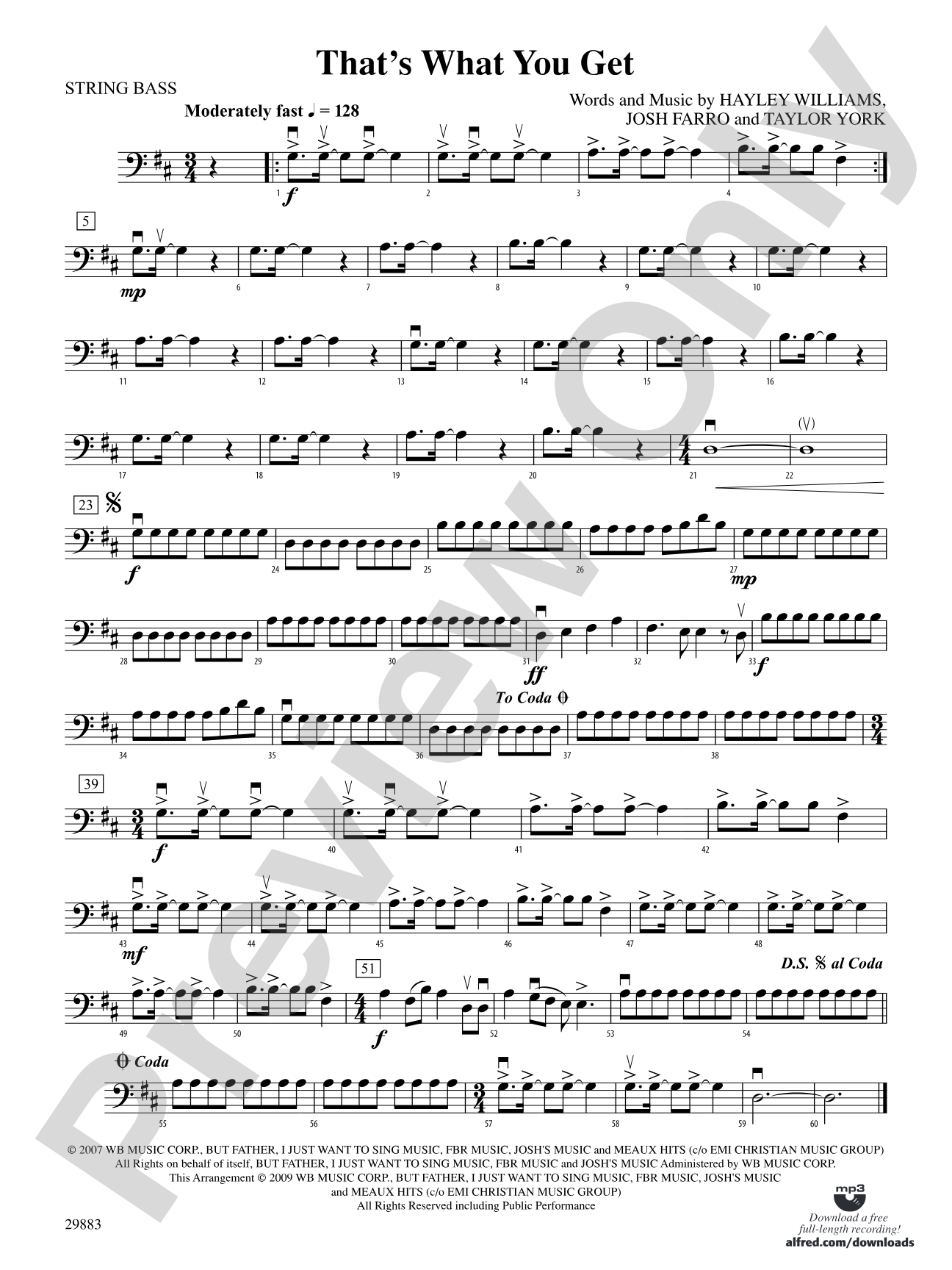 That's What You Get: String Bass