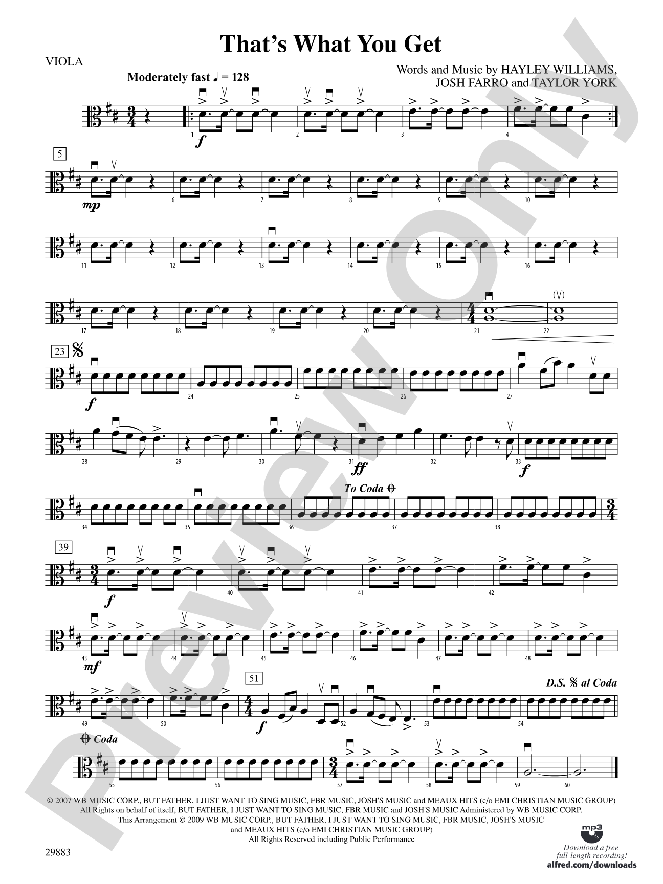 That's What You Get: Viola