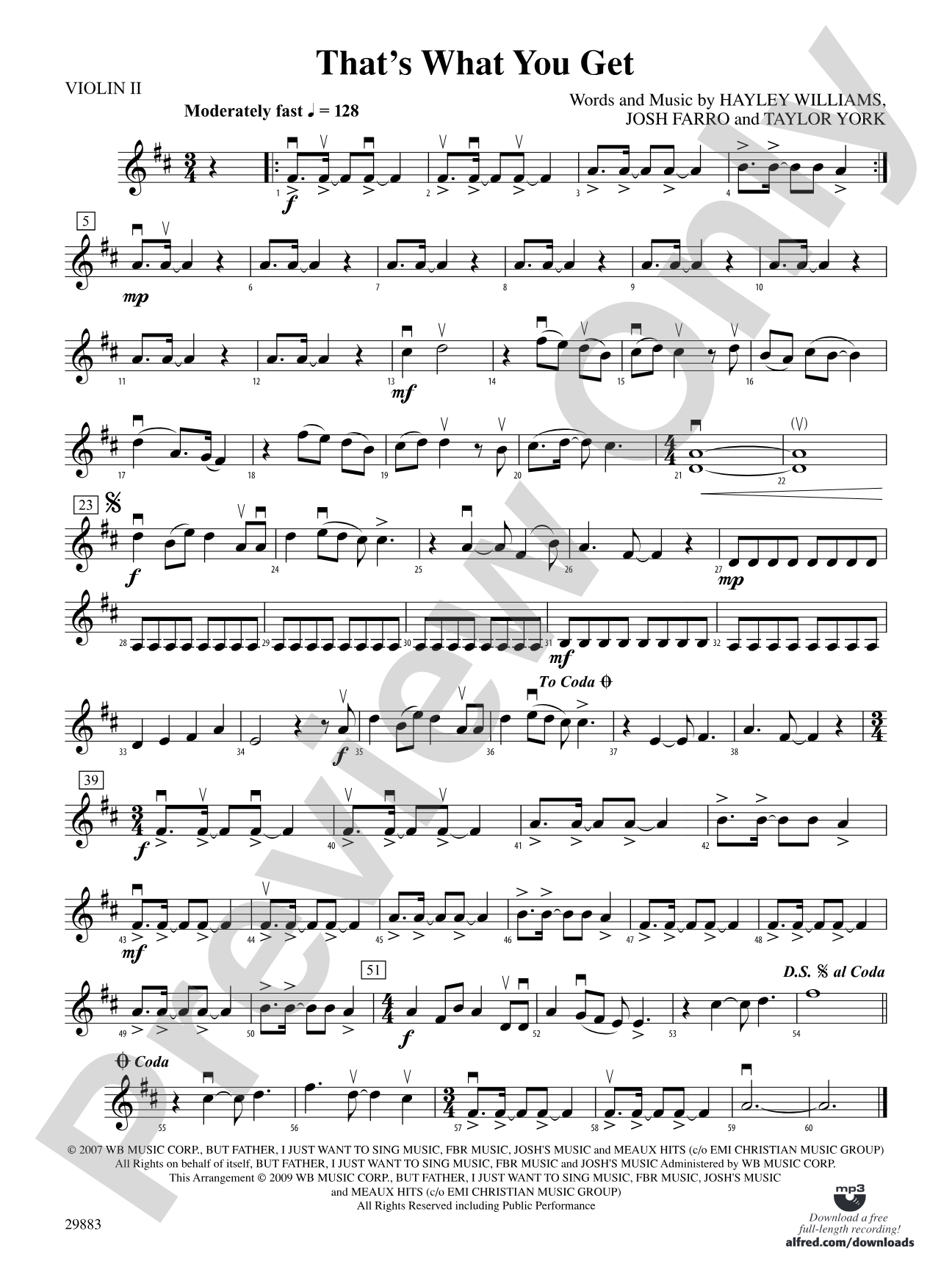 That's What You Get: 2nd Violin