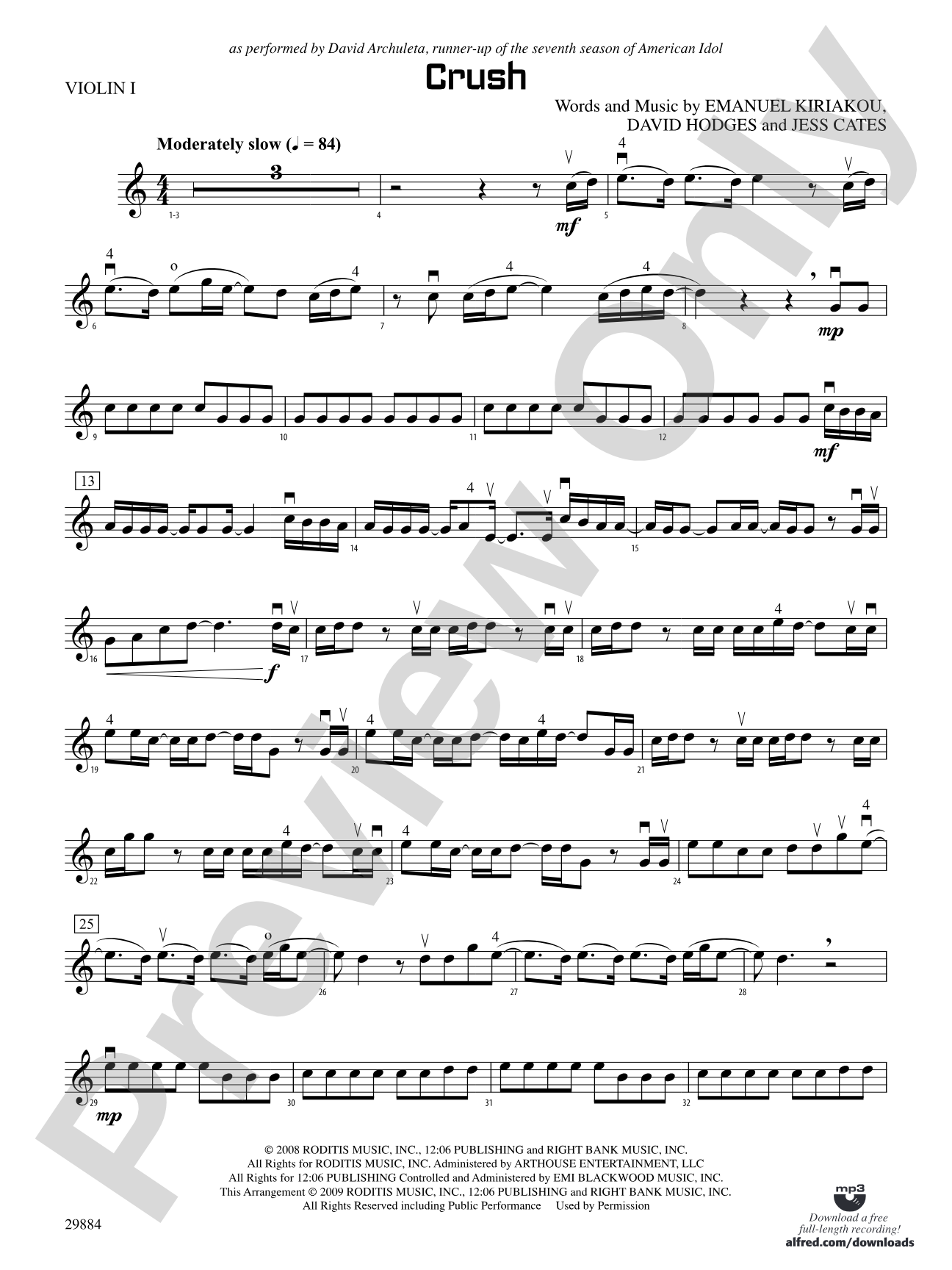 Crush: 1st Violin