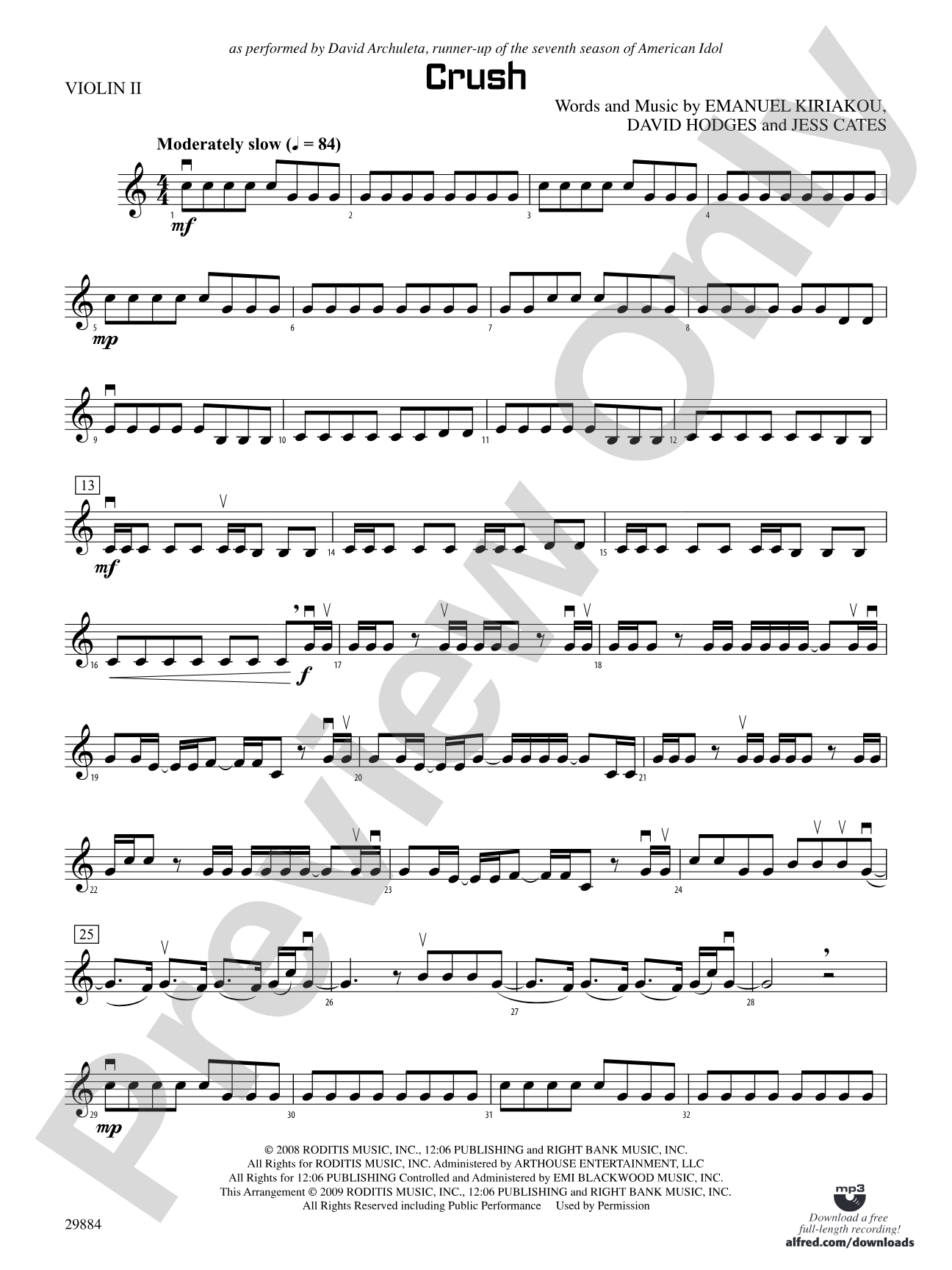 Crush: 2nd Violin