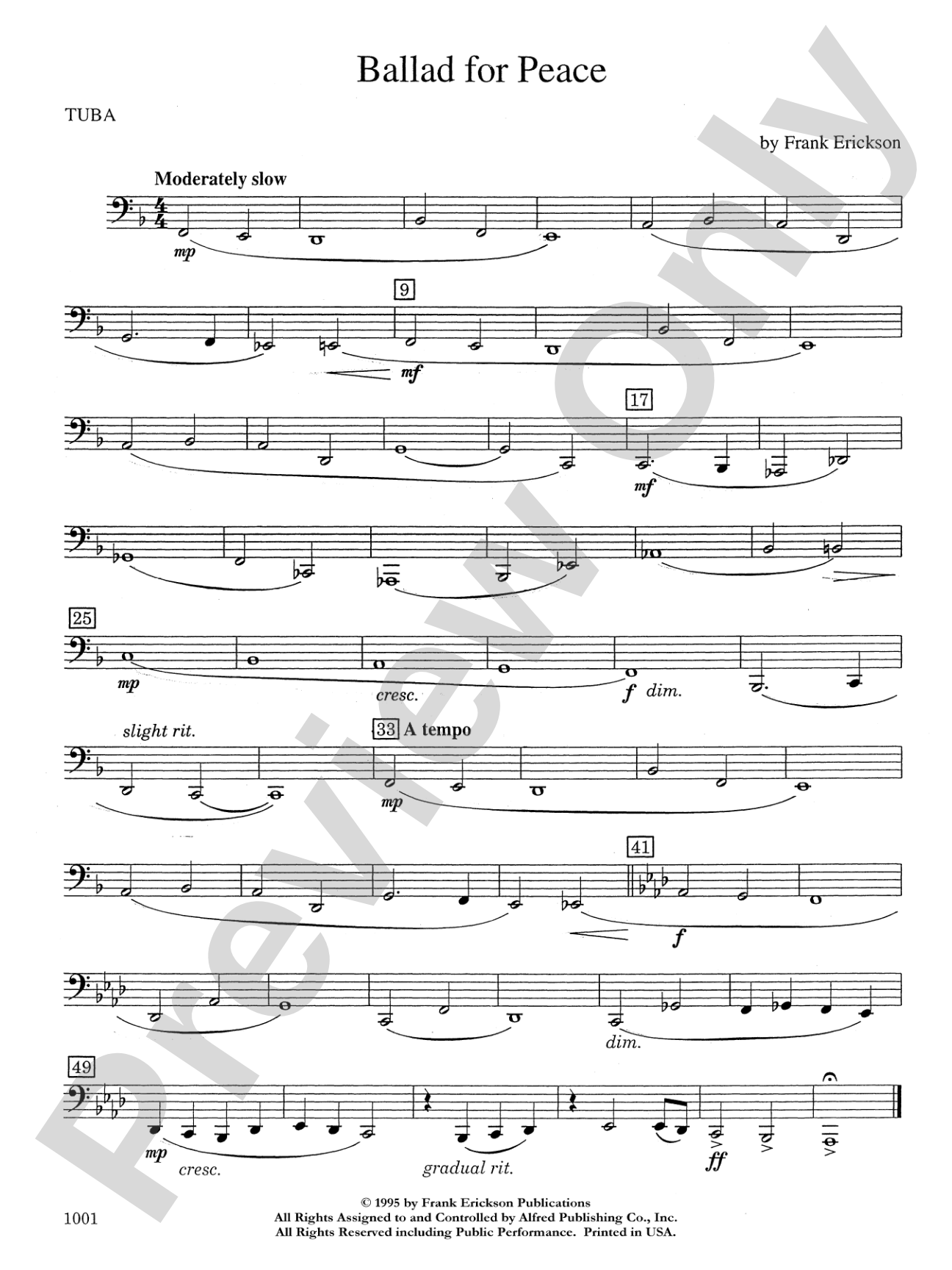 Ballad for Peace: Tuba