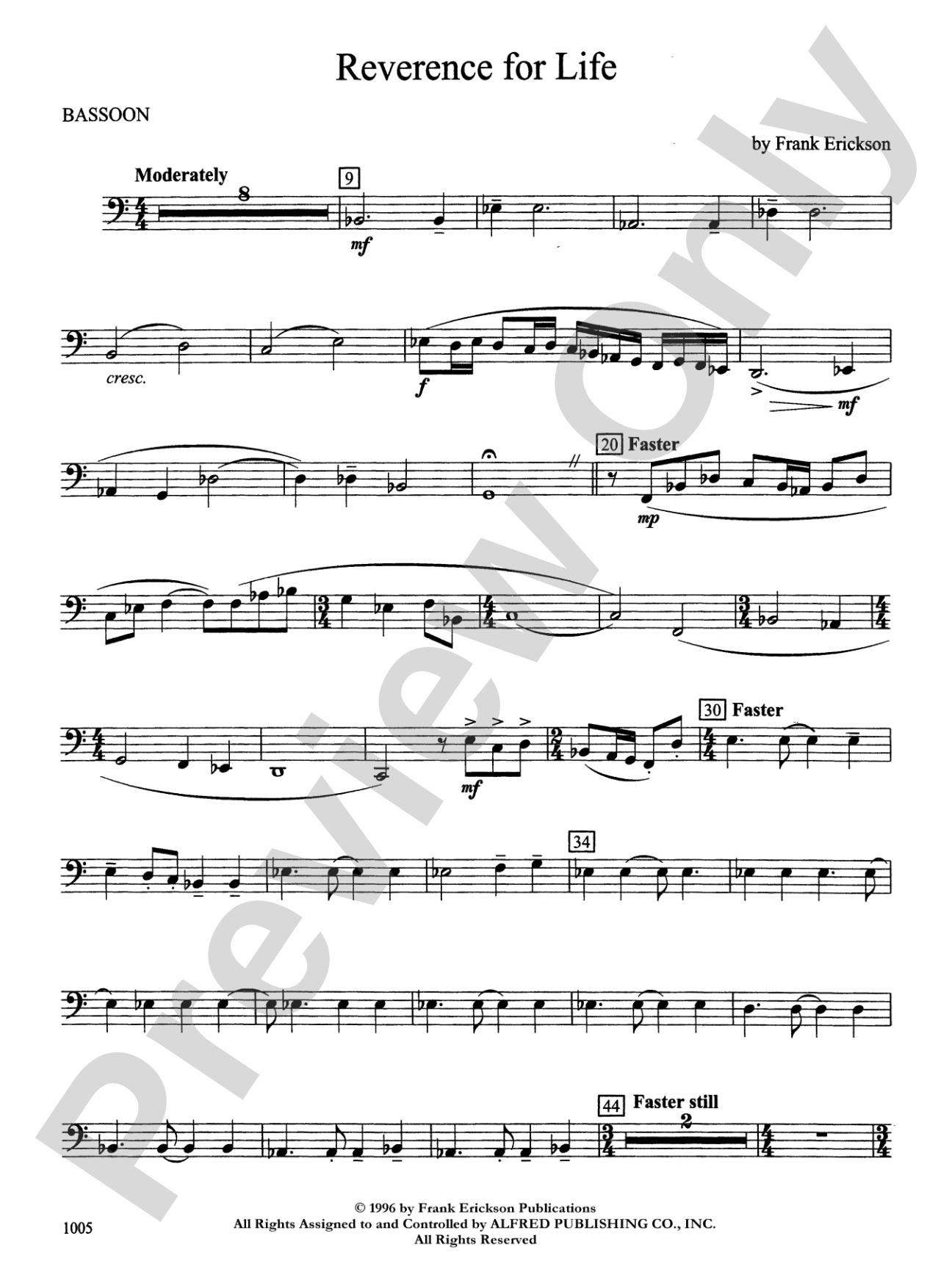 Reverence for Life: Bassoon