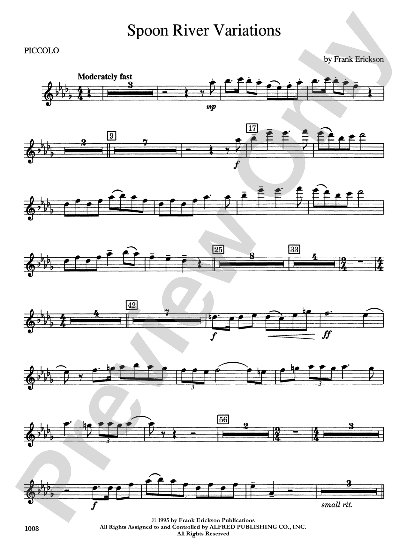 Spoon River Variations: Piccolo
