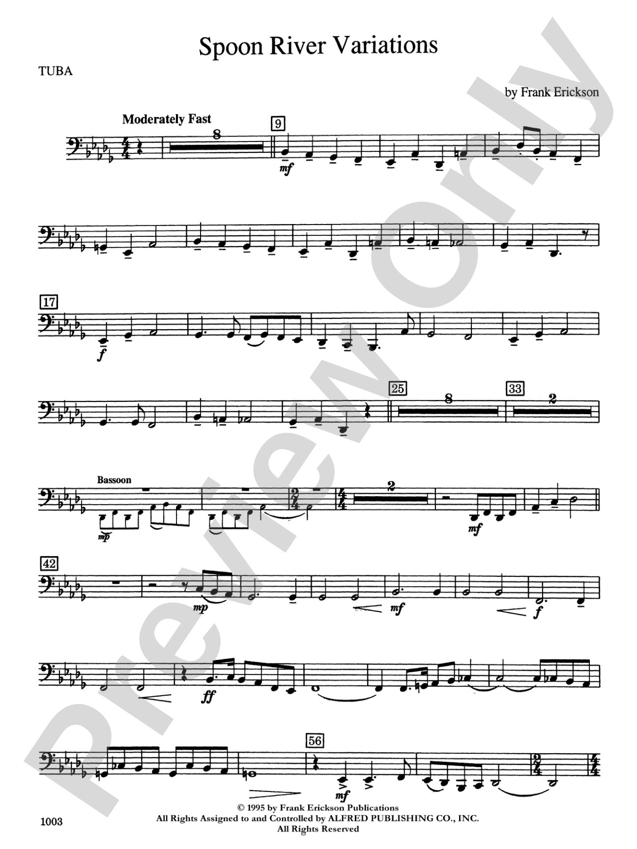 Spoon River Variations: Tuba