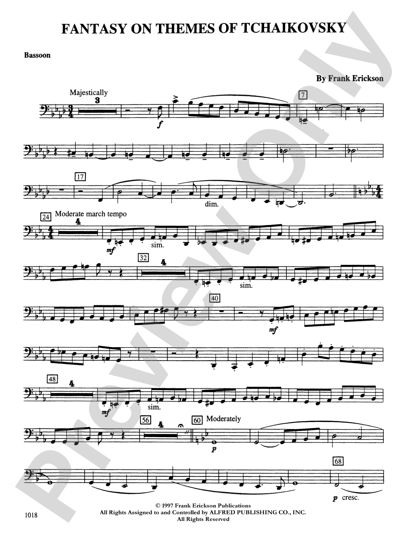 Fantasy on Themes from Tchaikovsky: Bassoon