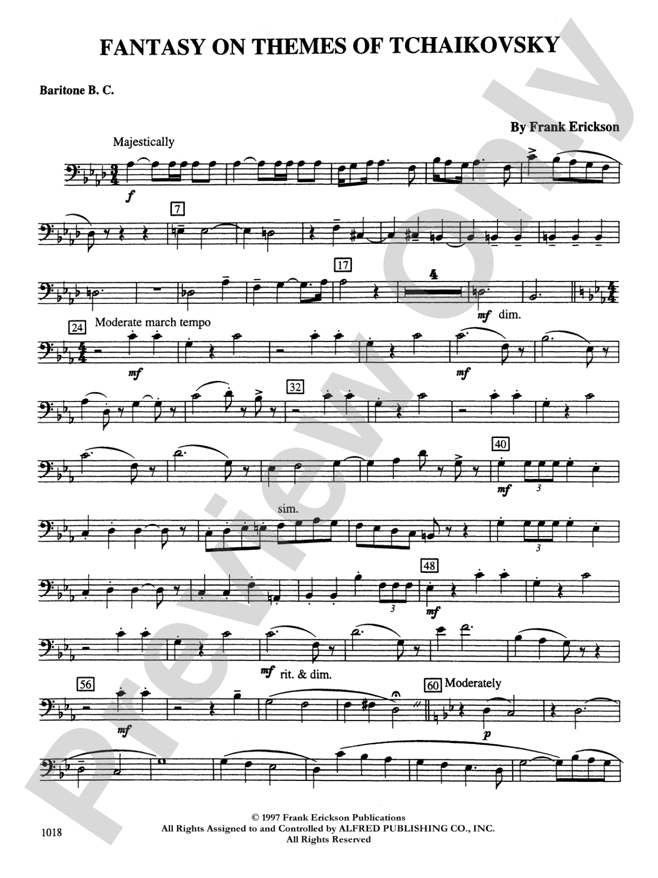 Fantasy on Themes from Tchaikovsky: Baritone B.C.