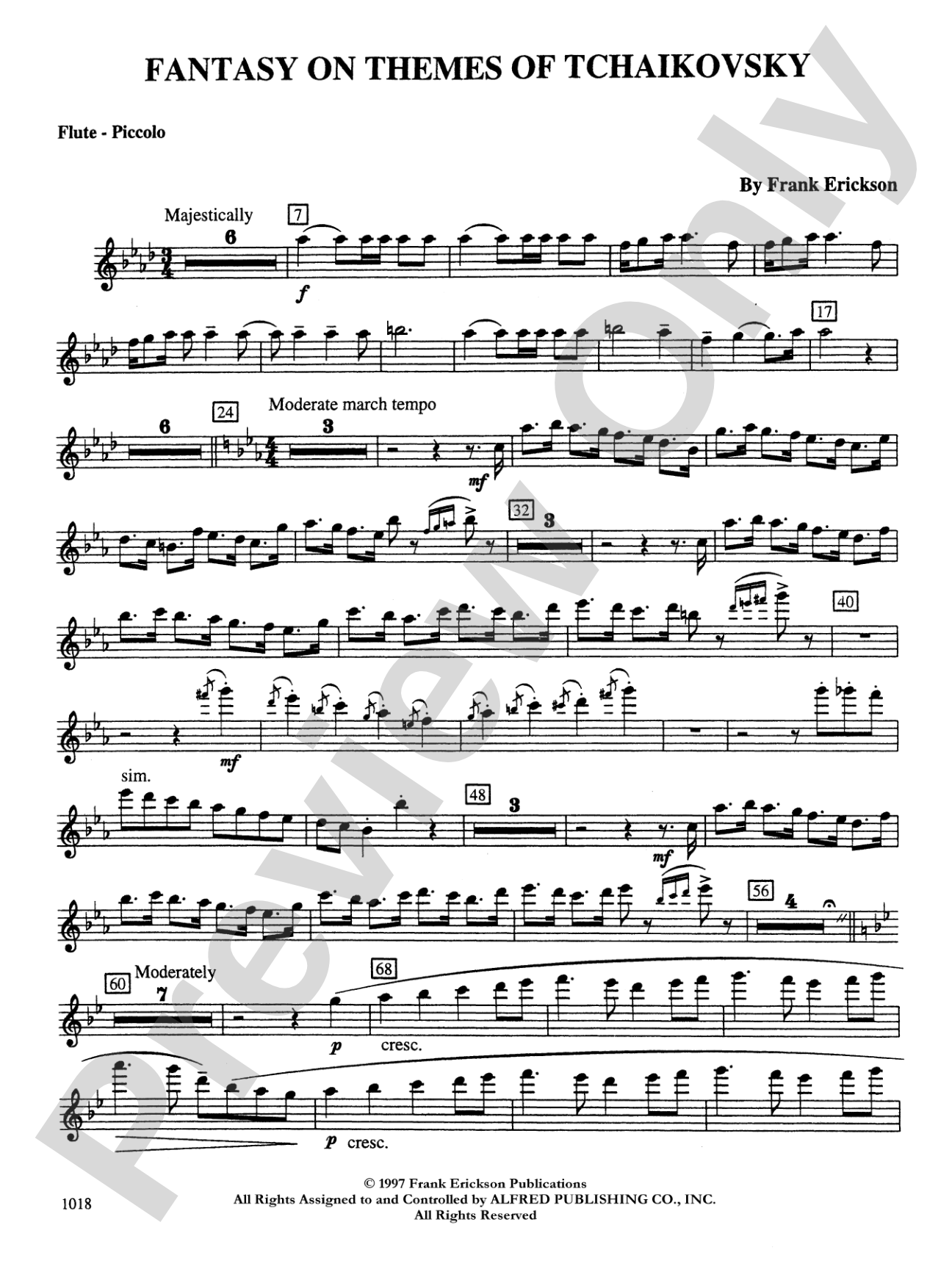 Fantasy on Themes from Tchaikovsky: Flute