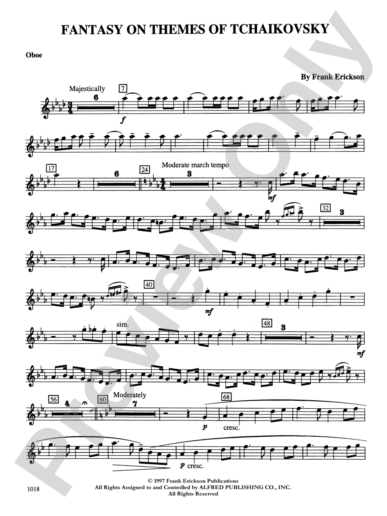 Fantasy on Themes from Tchaikovsky: Oboe