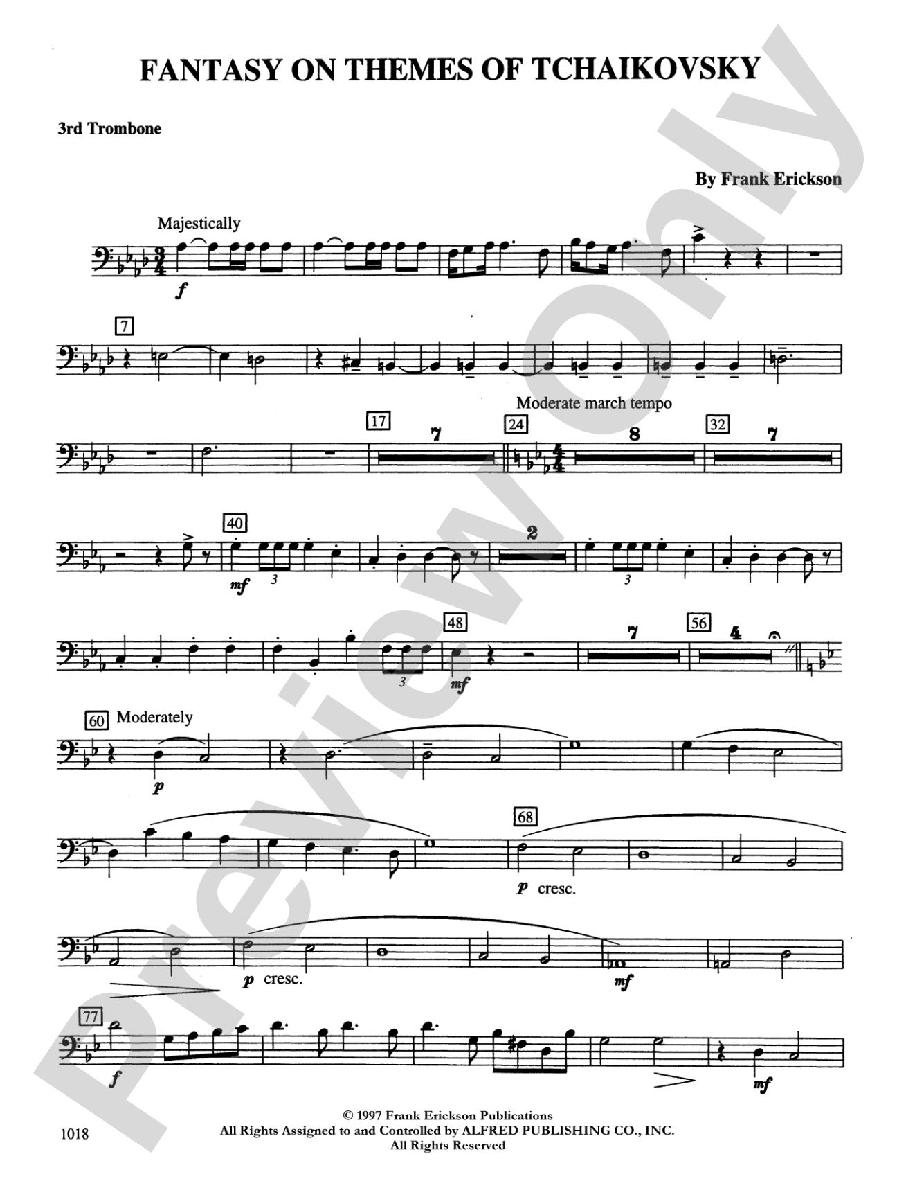 Fantasy on Themes from Tchaikovsky: 3rd Trombone