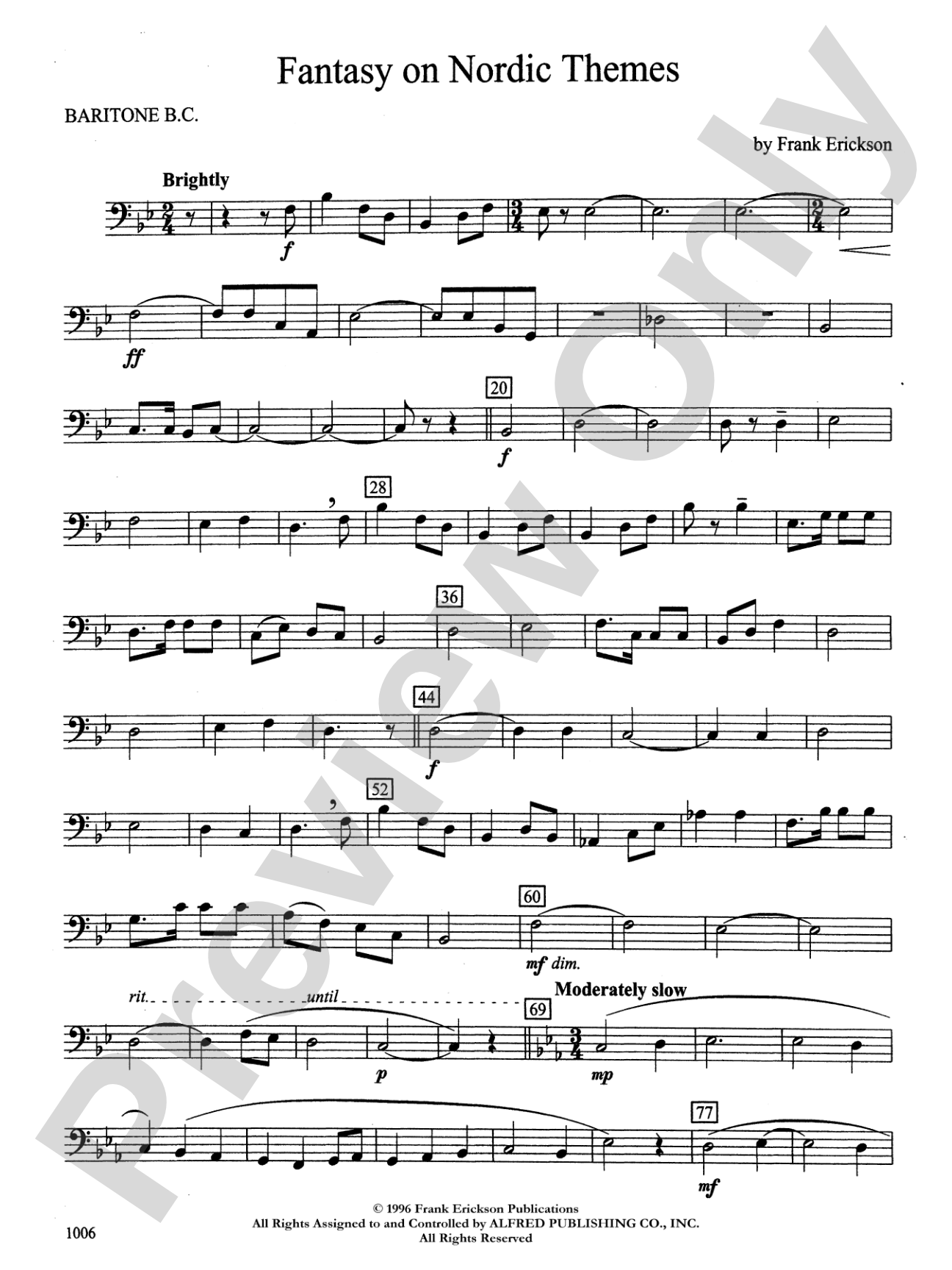 Fantasy on Nordic Themes: Baritone B.C.