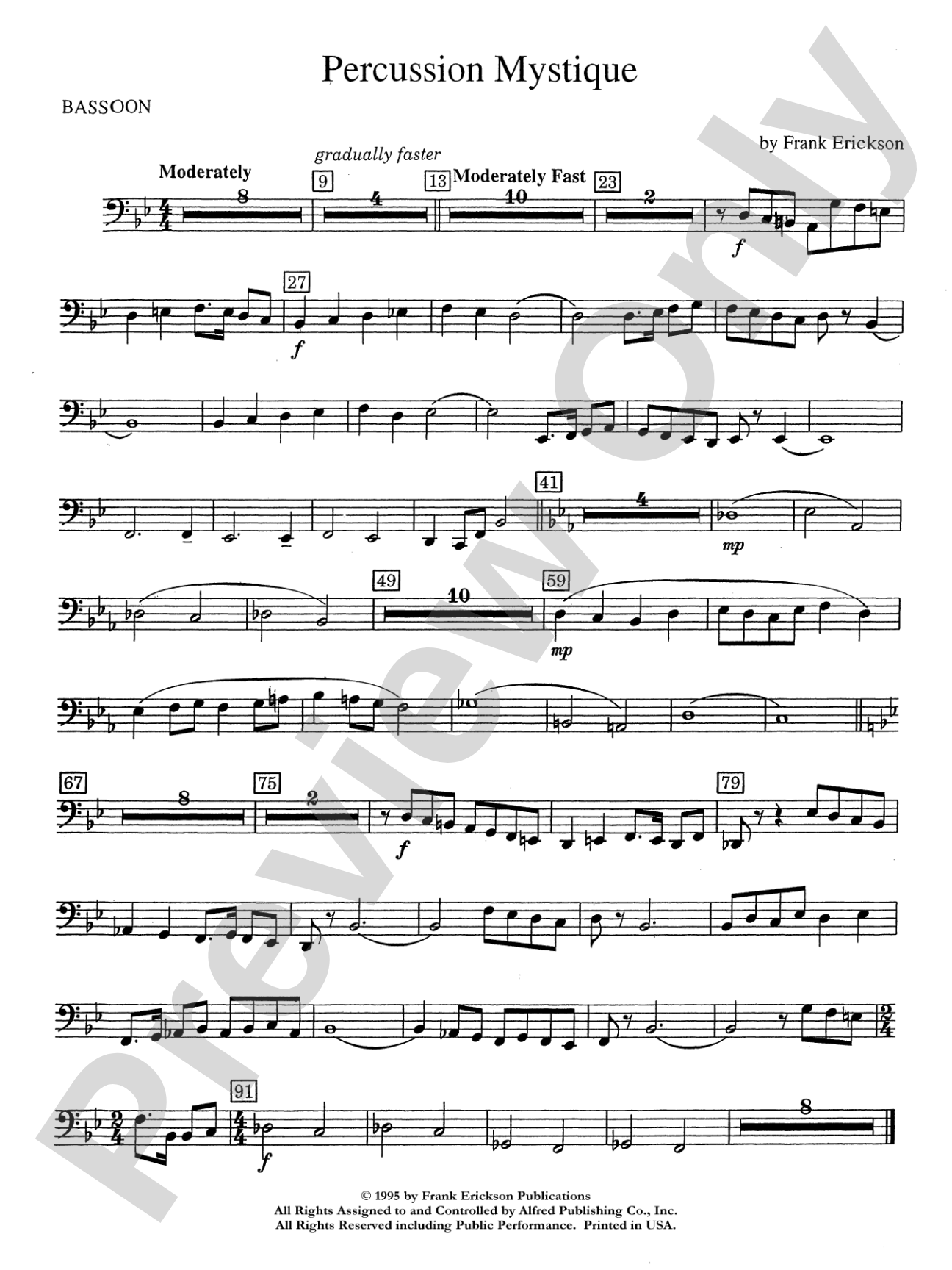 Percussion Mystique: Bassoon