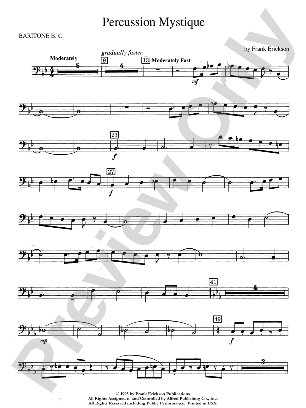 Percussion Mystique: Baritone B.C.