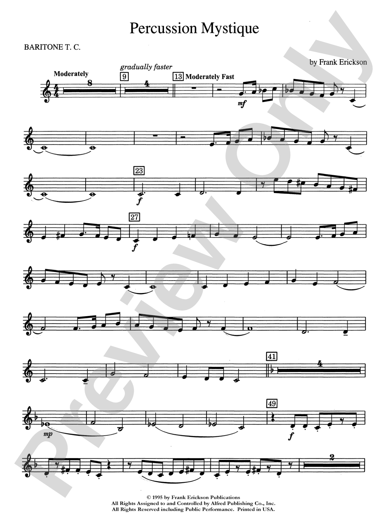Percussion Mystique: Baritone T.C.